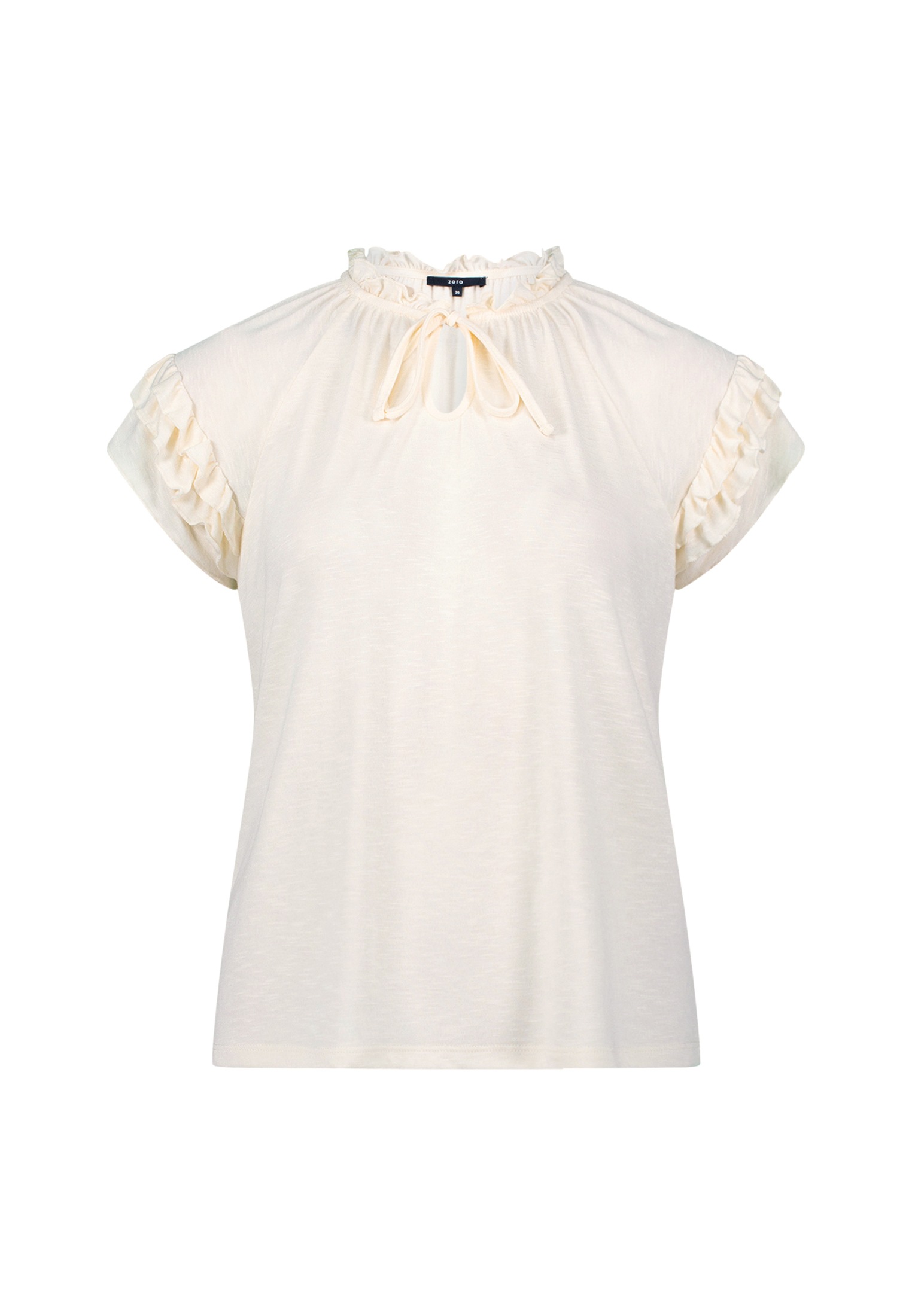 Zero Kurzarmshirt "zero Damen Shirt mit angeschnittenen Ärmeln", (1 tlg.), günstig online kaufen