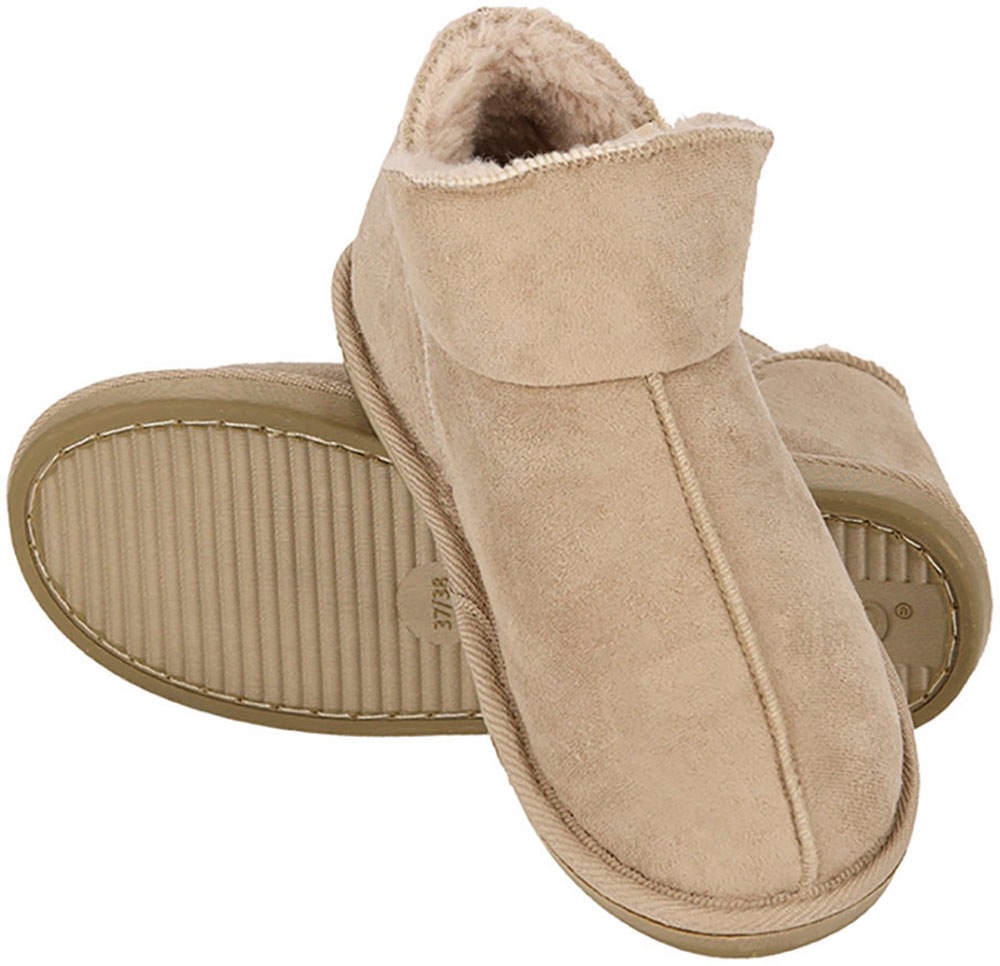 XQ Footwear Hausschuh "LADIES HOME BOOTS SUEDE" mit Logoprägung und kuschel günstig online kaufen