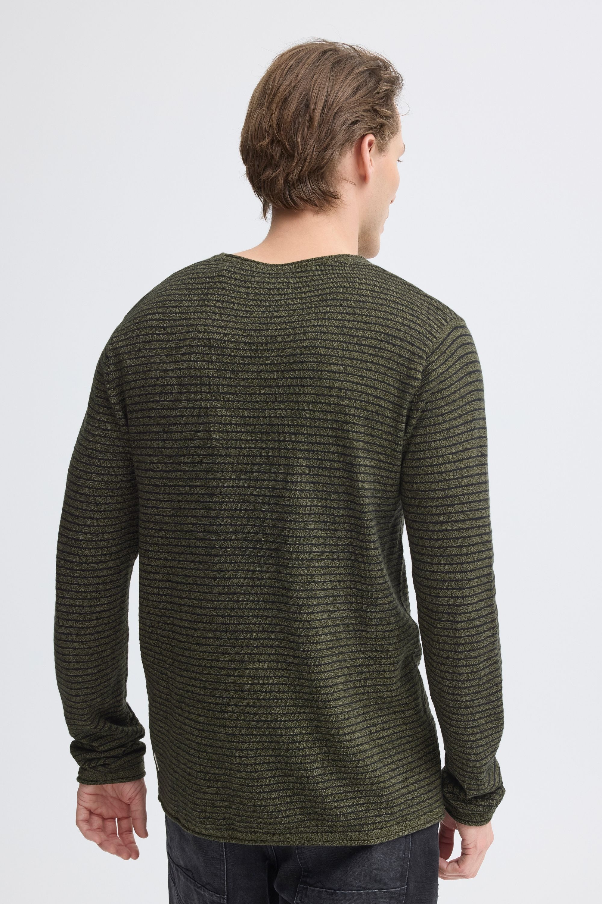 Blend Strickpullover »BHBror« Stilvoller Feinstrick-Pullover mit strukturiertem Strickmuster