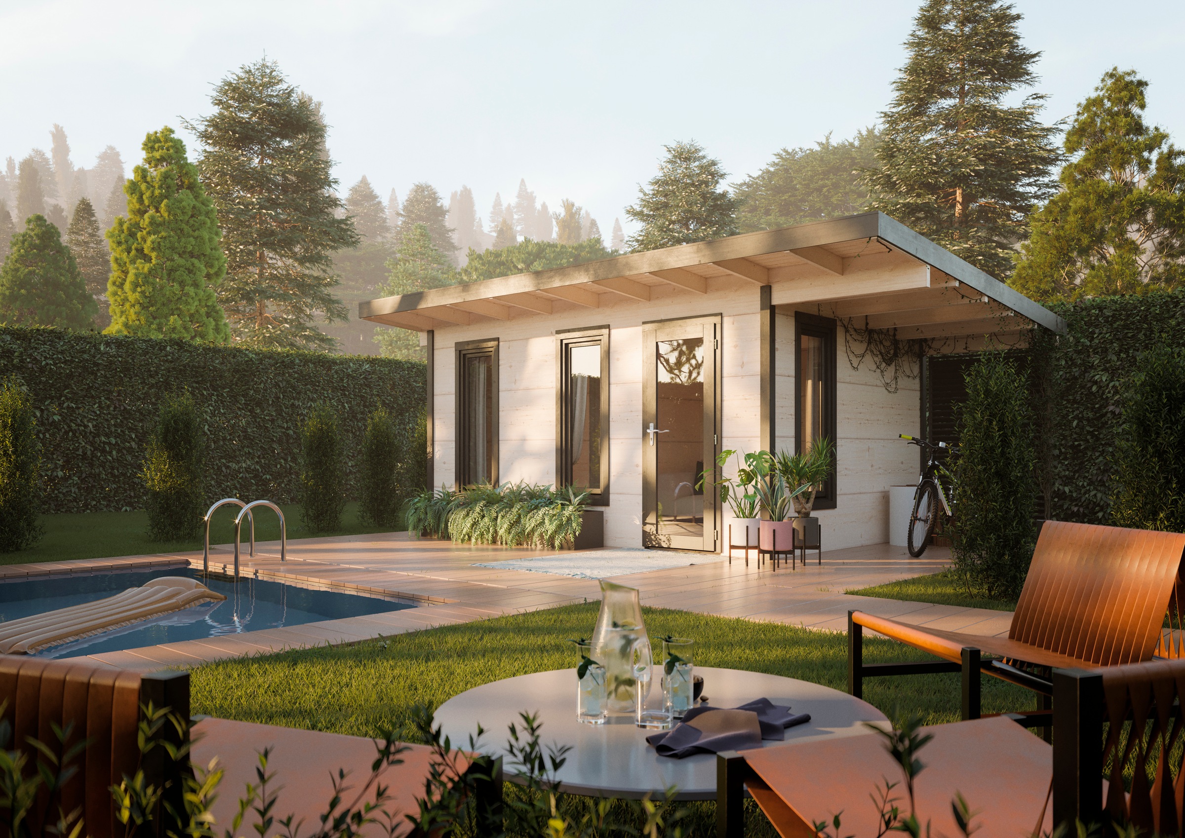 Palmako Gartenhaus "modern look Haus Grace", inklusive Fußboden günstig online kaufen