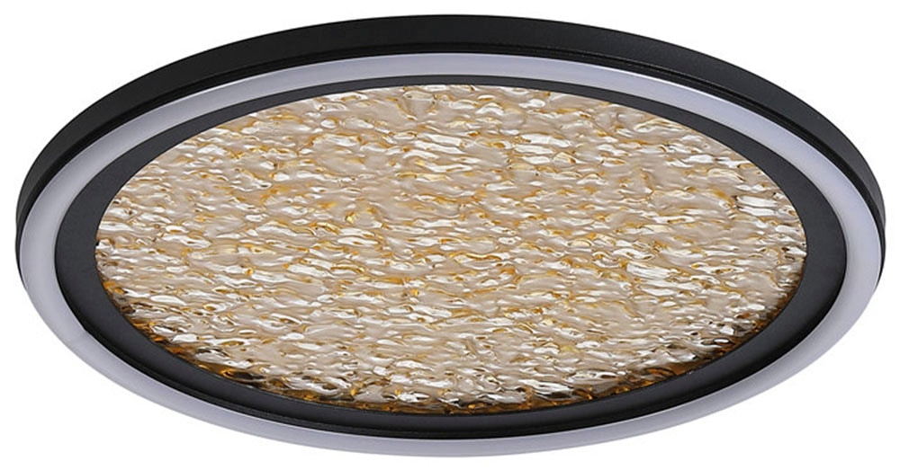 Searchlight LED Bilderleuchte »Luna LED Deckenleuchte, Schwarz und Gold« LED-Modul 1 Stk.