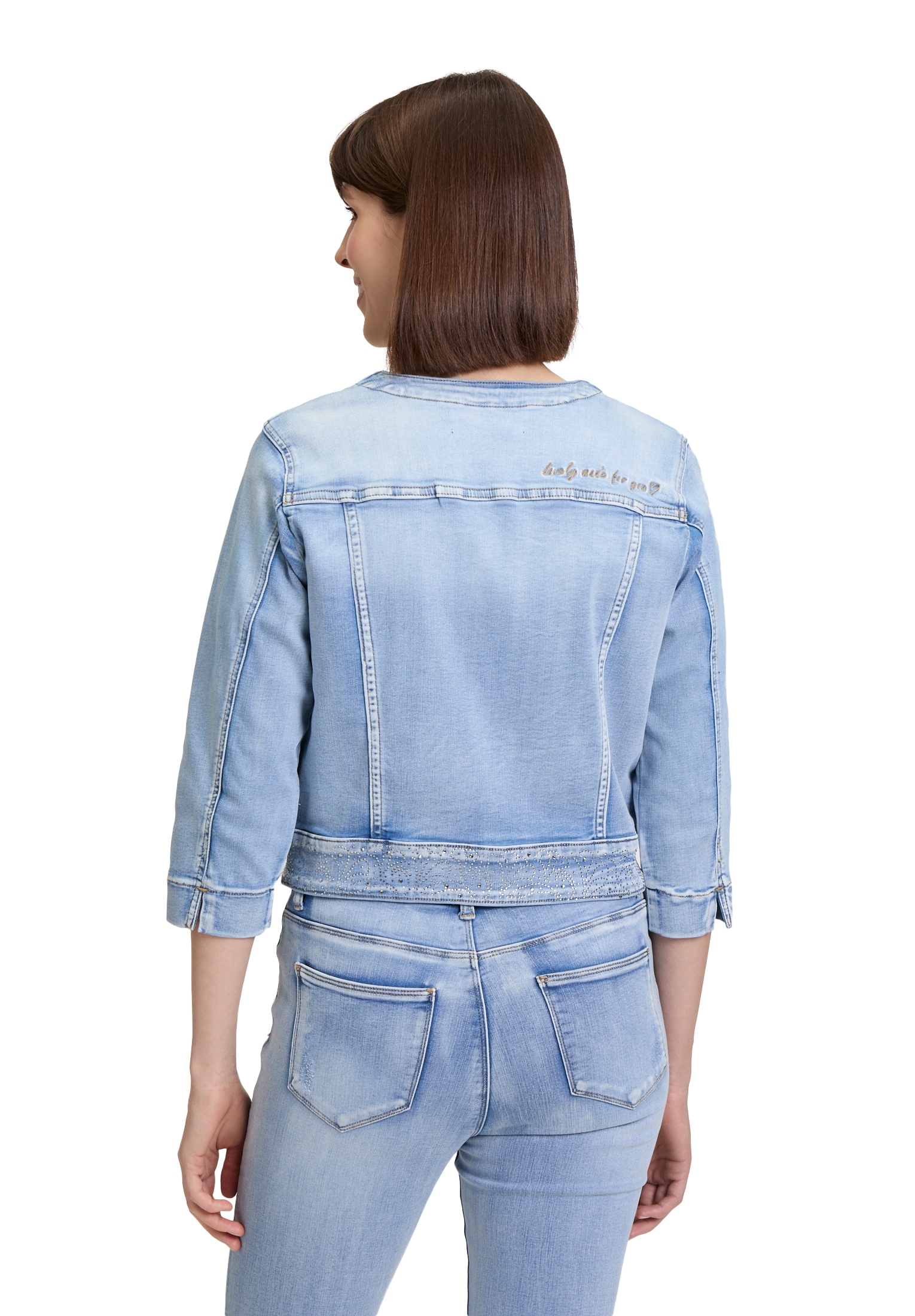 Betty Barclay Jackenblazer »Betty Barclay Jeansjacke mit 3/4 Arm«, Knöpfe