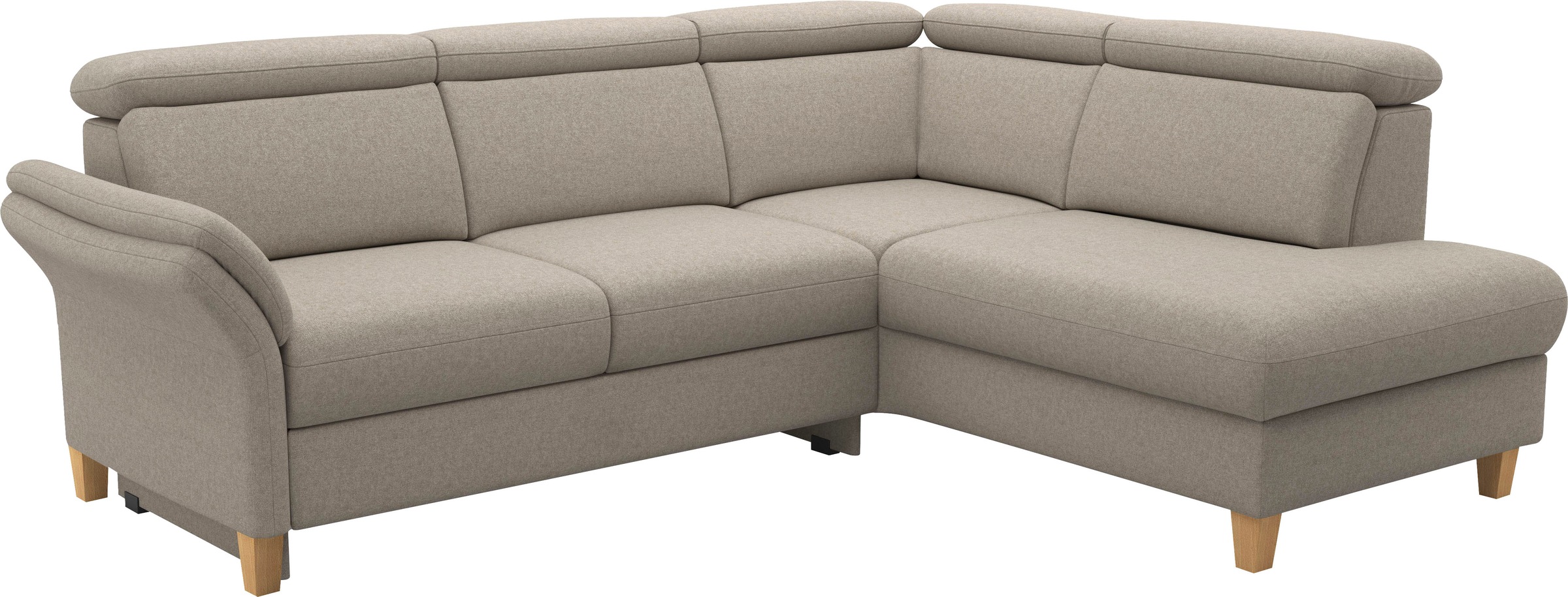 Thumbnail - Home affaire Ecksofa "Glendale, L-Form" inkl. Kopfteilverstellung, wahlweise mit Vorziehsitz und Bettkasten