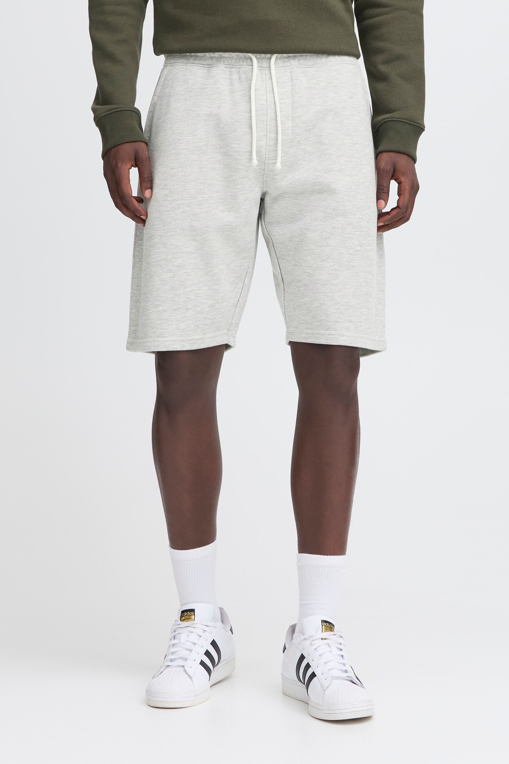 Sweatshorts BLEND "Sweatshorts BHKuno", Herren, Gr. XXL, N-Gr, grau (stone mix), Obermaterial: 60% Baumwolle CO. 40% Polyester PES., Hosen Sweatshorts 5