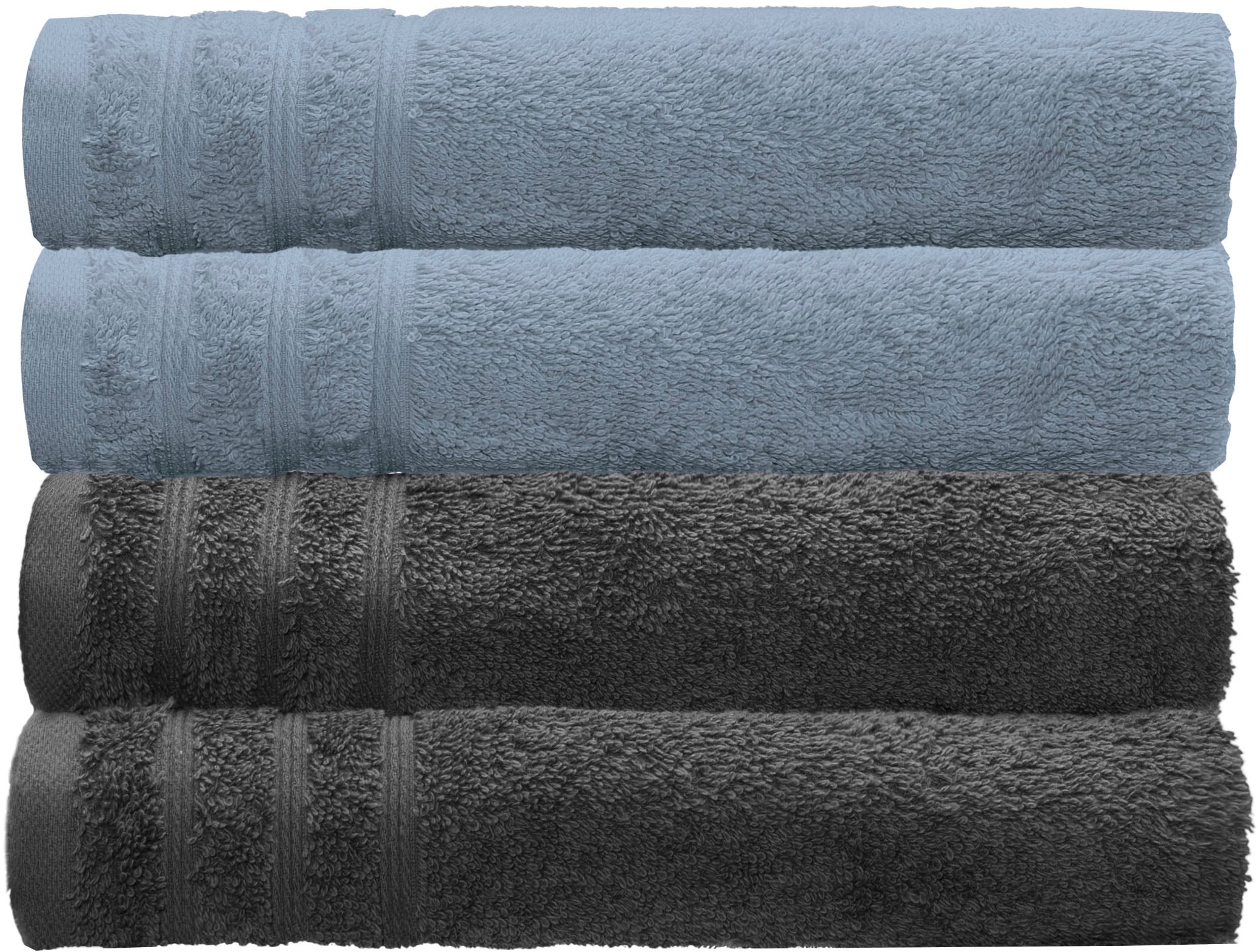Kleine Wolke Handtücher "Royal, 4 Stück (50/100 cm)" Uni Farben, mit Bordür günstig online kaufen