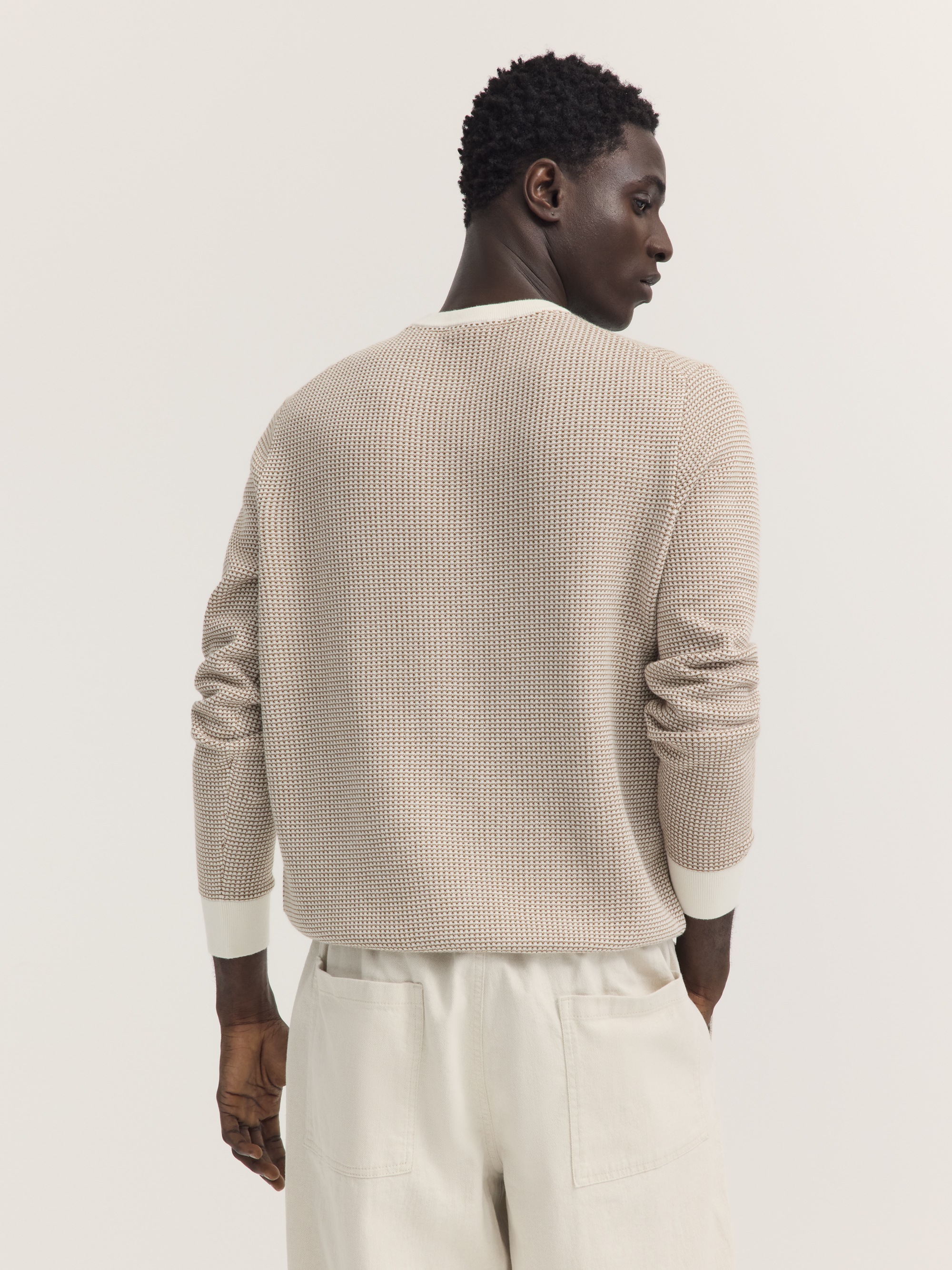 bugatti Rundhalspullover "Regular Fit" aus reiner Baumwolle günstig online kaufen