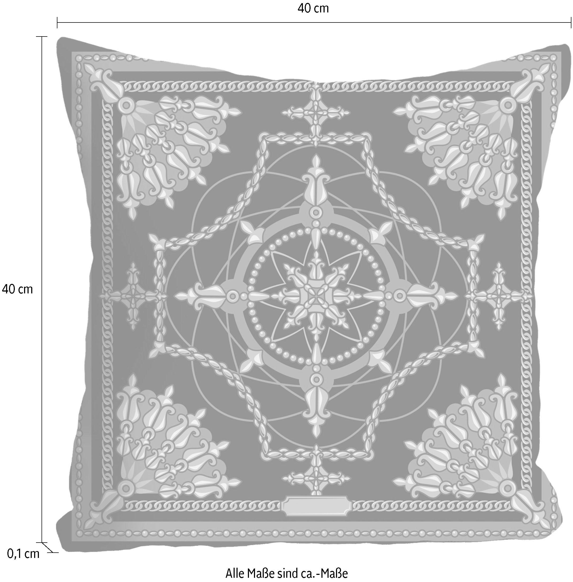 queence Dekokissen »»Ornament«,« Kissenhülle ohne Füllung, 1 Stück