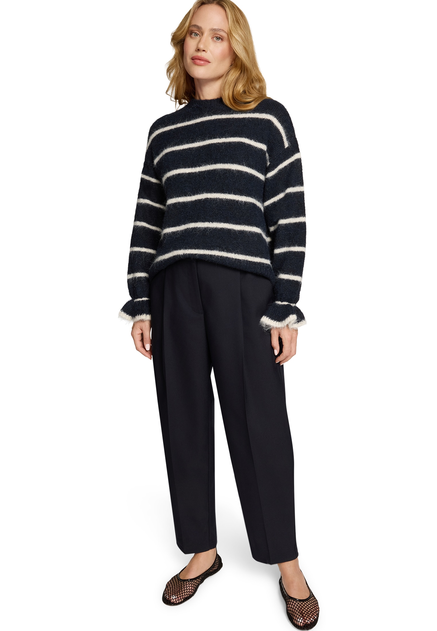 Zero Stoffhose »Damen mit Bügelfalte 30 Inch«  Plain/ohne Details