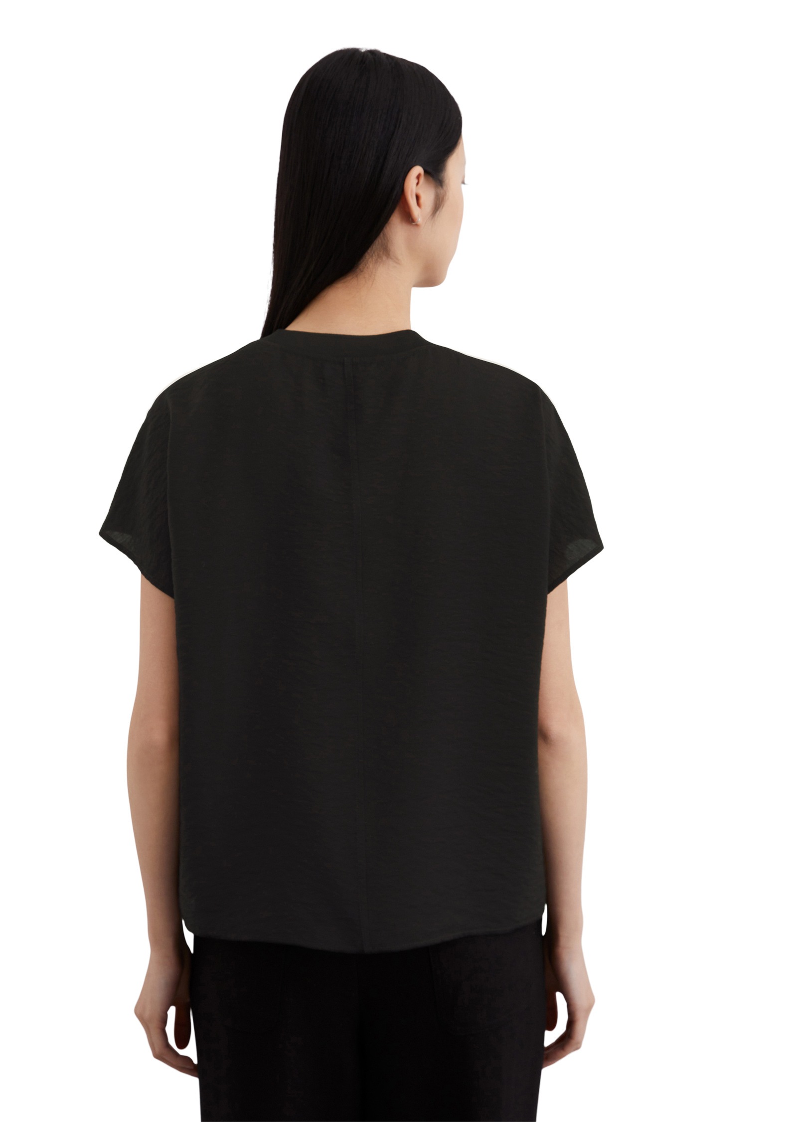 Thumbnail - Marc OPolo Kurzarmbluse "aus Viskose-Mix-Crinkle"