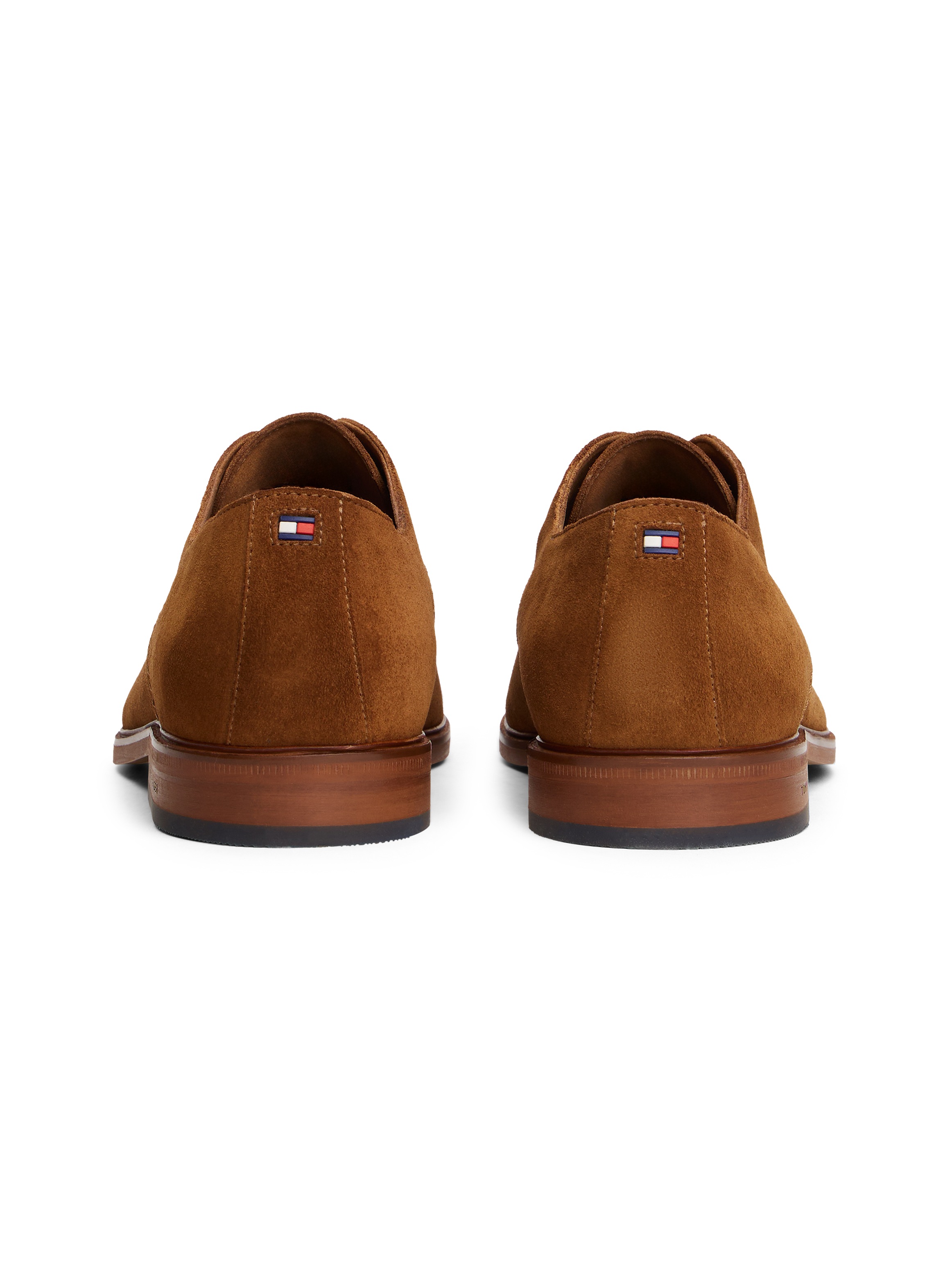 Tommy Hilfiger Schnürschuh »HILFIGER DRESS SUEDE SHOE«, Abendschuh, Businessschuh mit kleiner Logoflagge