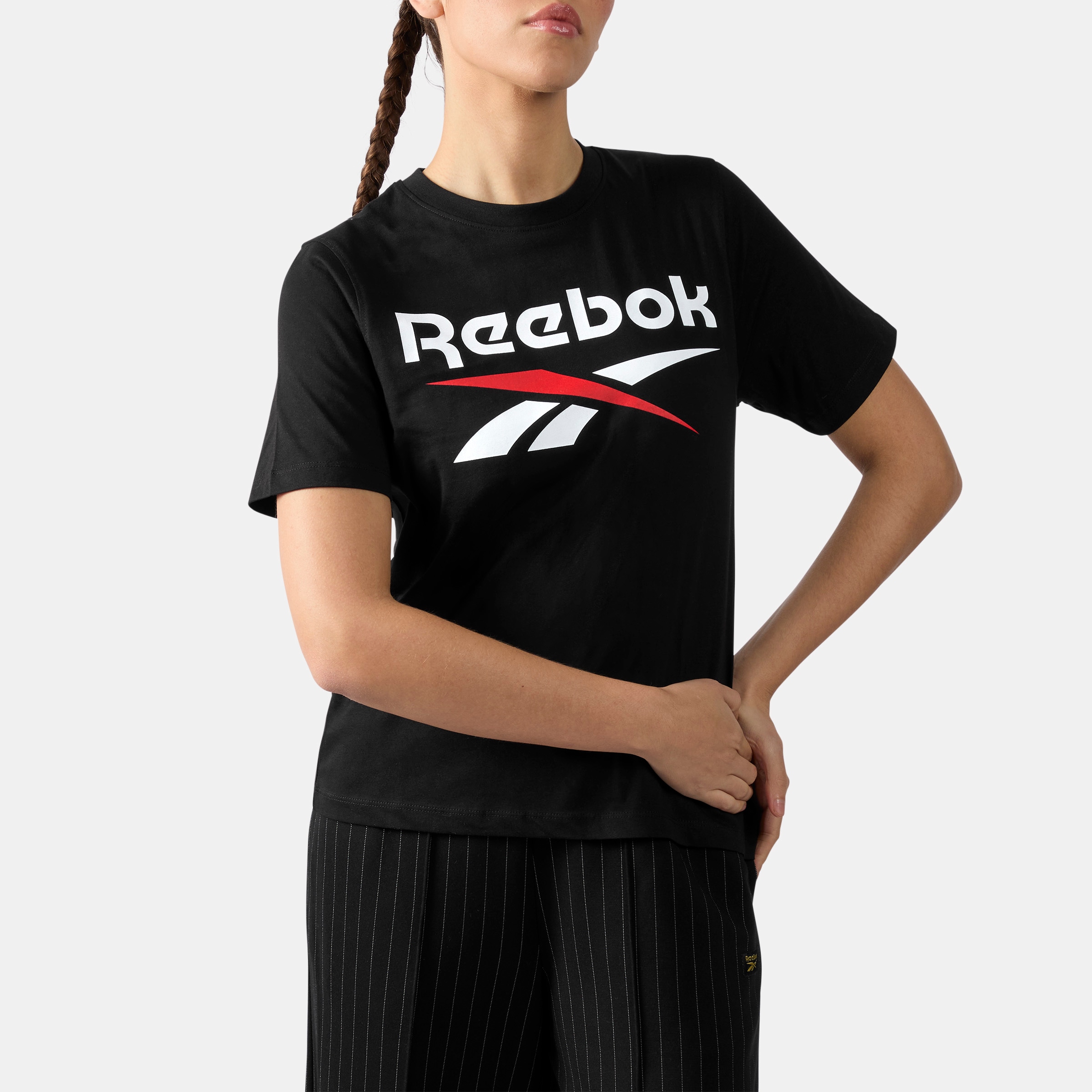 Reebok T-Shirt "WREN 2 COLOUR LOGO CREW SS TEE" für Erwachsene, sportlicher günstig online kaufen