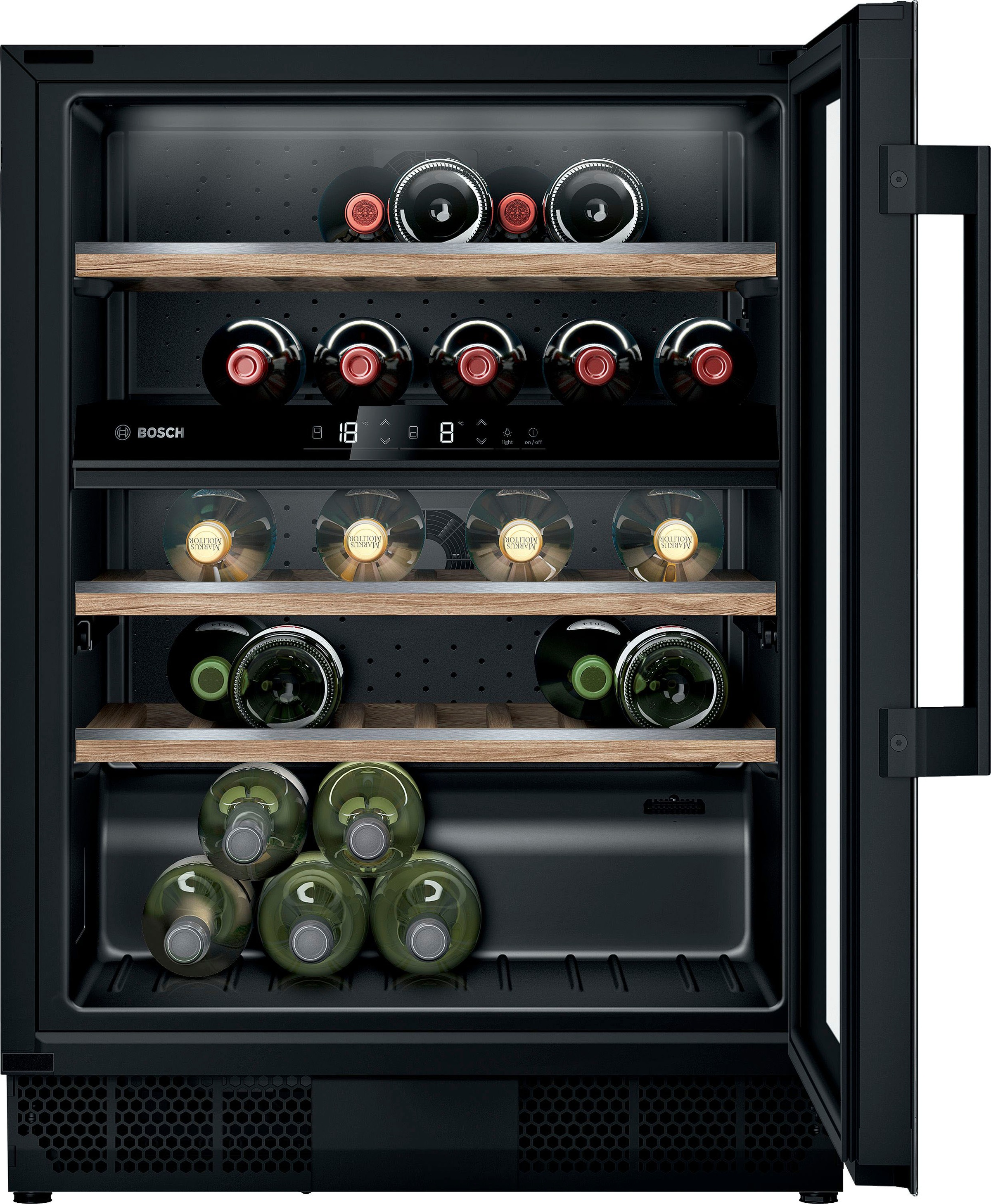 BOSCH Weinkühlschrank "KUW21AHG0" für 44 Stk. Standardflaschen á 075l günstig online kaufen