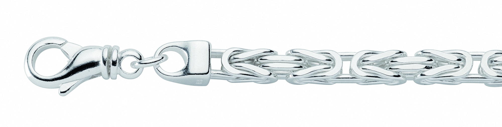 Adelia´s Silberarmband »Damen Silberschmuck 925 Silber Königskette Armband 21 cm«, 21 cm 925 Sterling Silber Königskette Silberschmuck für Damen