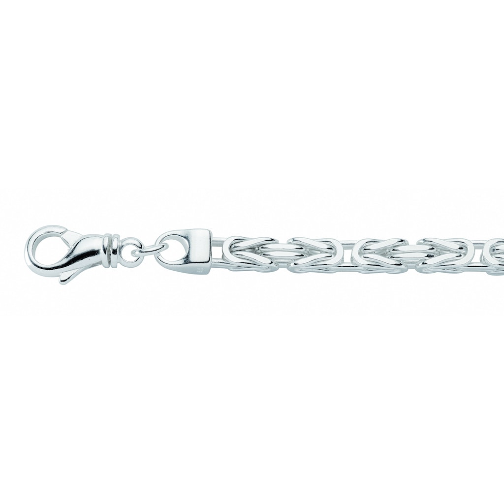 Adelia´s Silberarmband »Damen Silberschmuck 925 Silber Königskette Armband 21 cm« 21 cm 925 Sterling Silber Königskette Silberschmuck für Damen