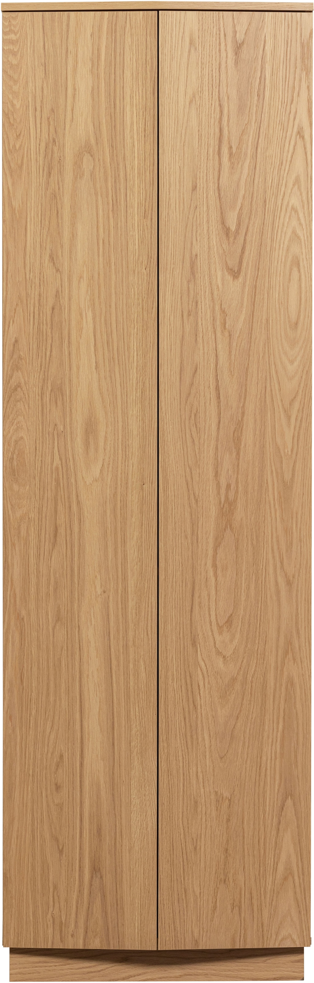 WOOOD Buffet »WOOOD ZUMA HOCHSCHRANK 67 CM EICHE FURNIER TRANSPARENT [fsc]« Hochschrank aus Eichenfurnier mit zeitlosem Design und Maserung