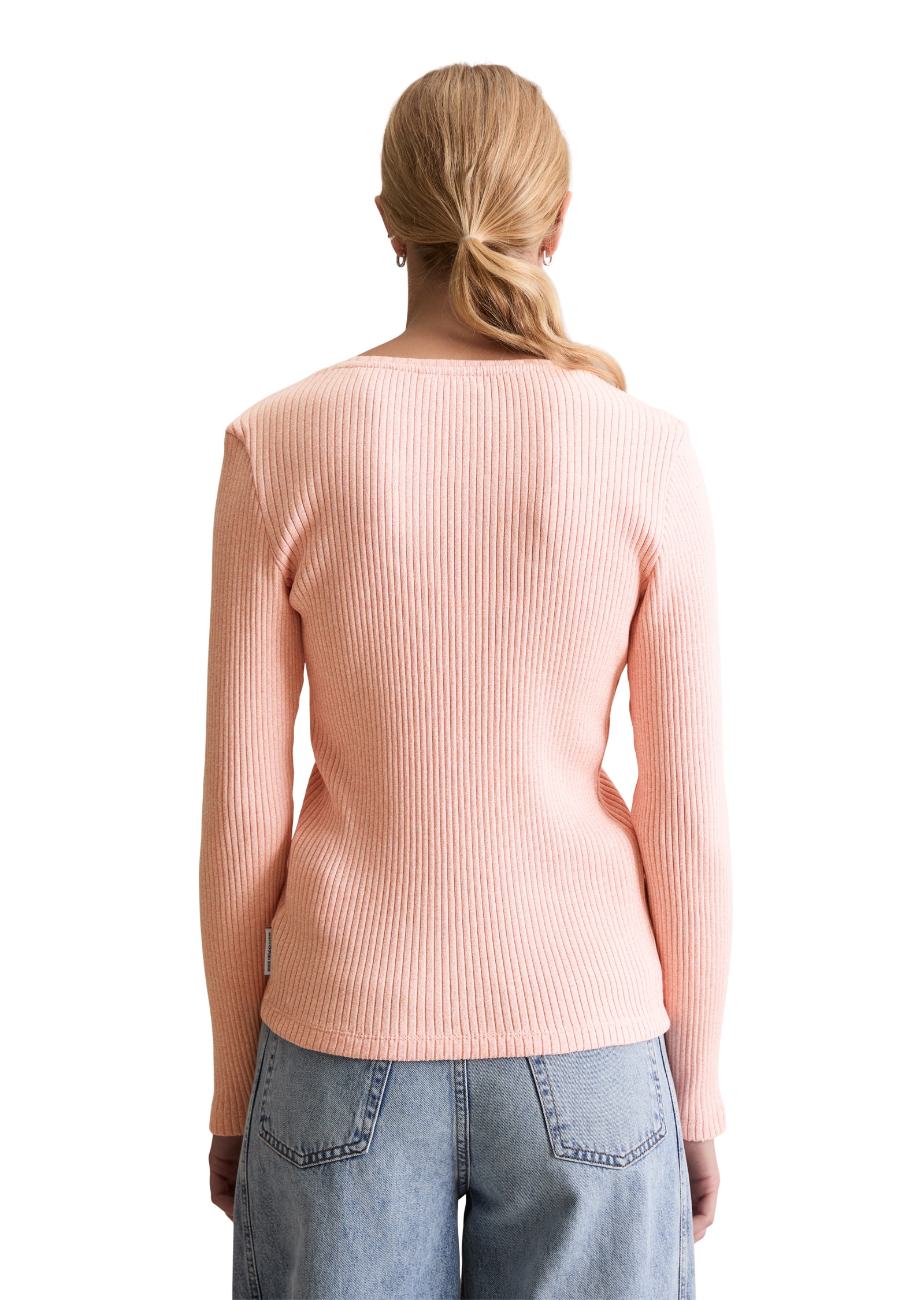 Marc O'Polo DENIM Langarmshirt »aus Rippjersey«