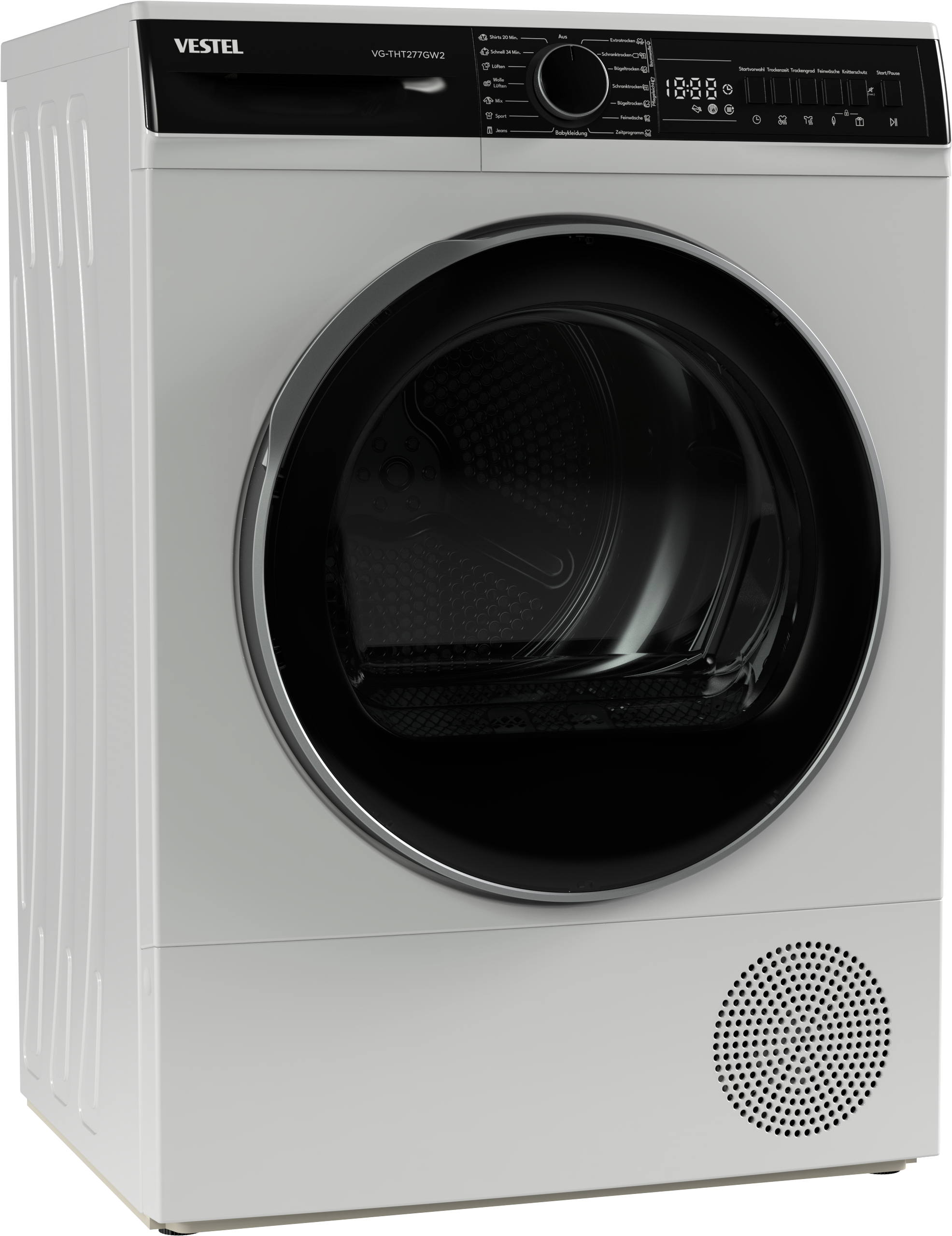 VESTEL Wärmepumpentrockner »VG-THT277GW2«, 7 kg