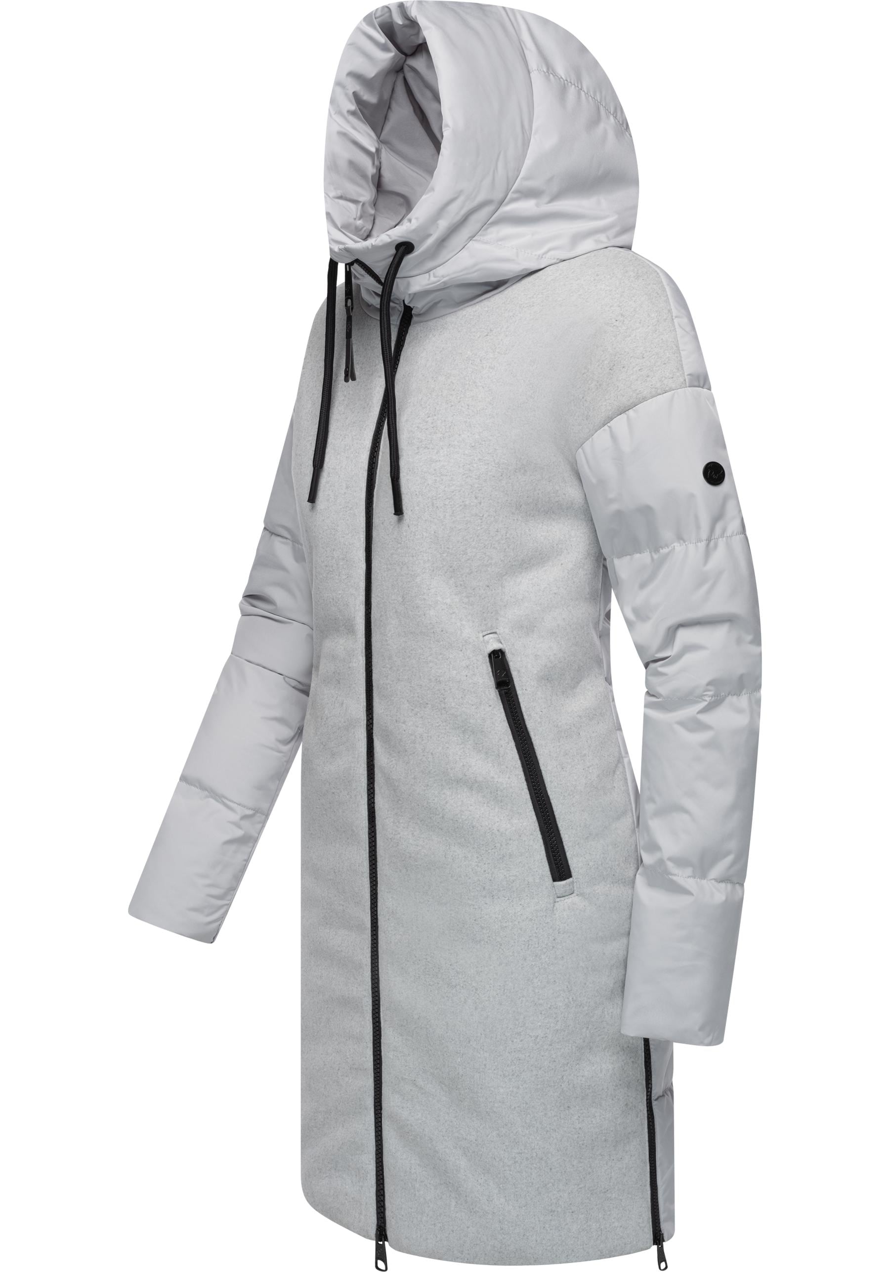 Ragwear Wintermantel "Jumana", Damen Mantel aus modernem Materialmix mit Ka günstig online kaufen