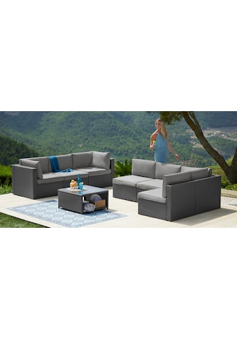 Gartenlounge-Set »Malta«, (25 tlg.), Ecklounge, Sessel, Tisch 69x69 cm, mit...