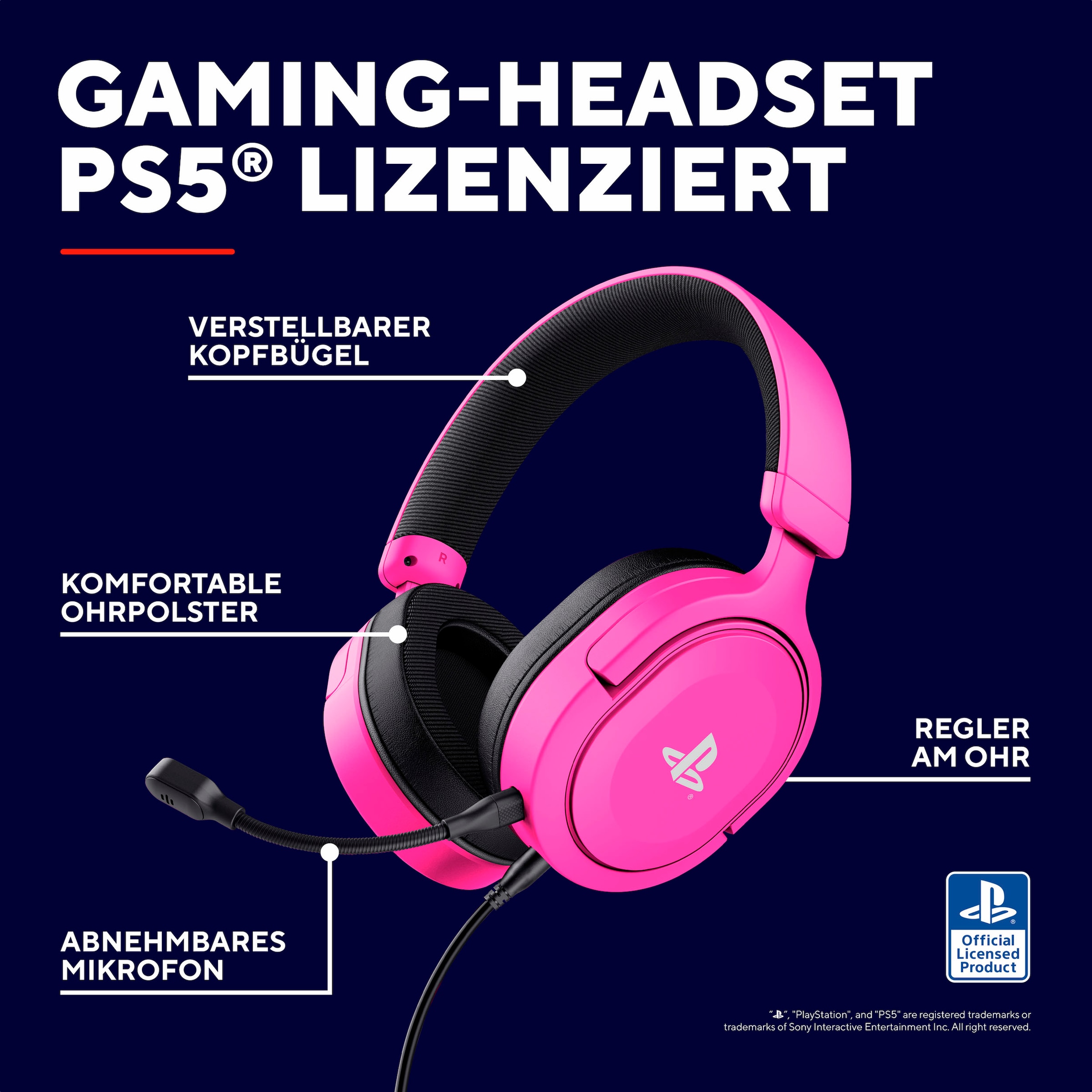 Trust Gaming-Headset »GXT 498P Forta«, Mikrofon abnehmbar