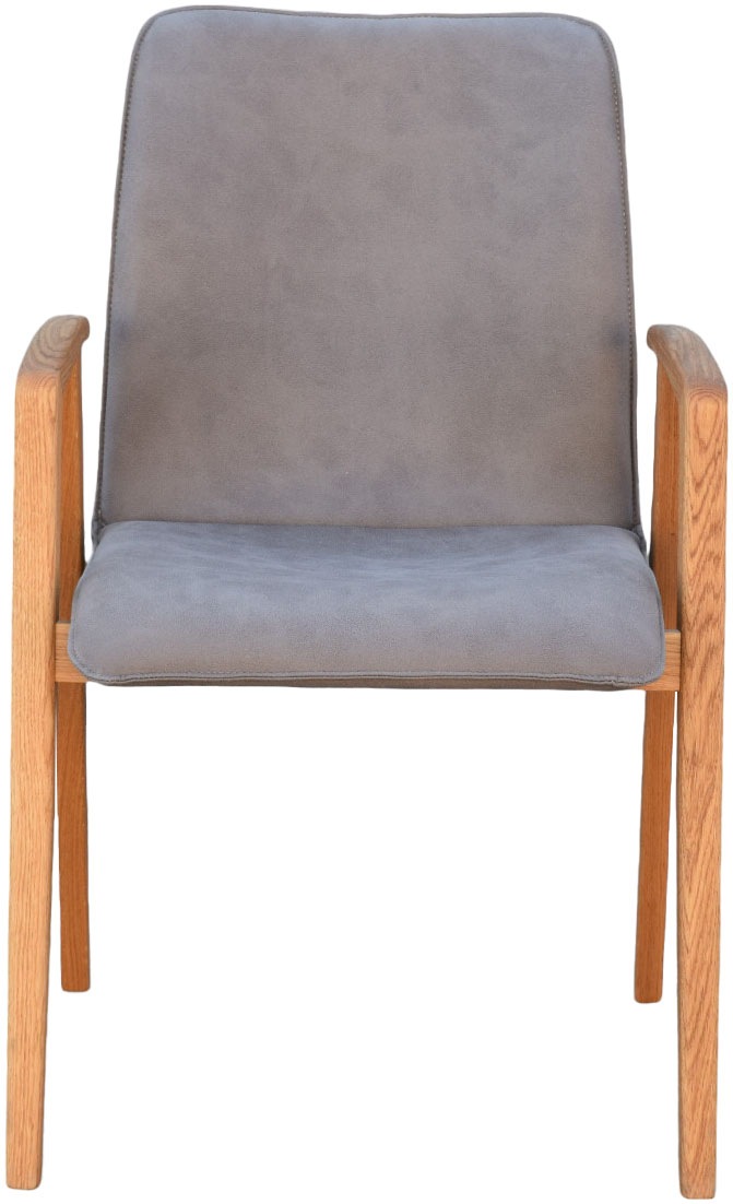 Thumbnail - Home affaire Armlehnstuhl "Loreen Esszimmerstuhl, Polsterstuhl, Designstuhl" (Set) 2 Stk.mit Massivgestell, hochwertig g...