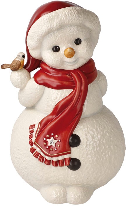 Goebel Schneemann "Weihnachtsfigur - Fröhlicher Winterfreund, Höhe ca. 22 cm", Sammlerfigur, Weihnachtsdeko, Dekofigur a