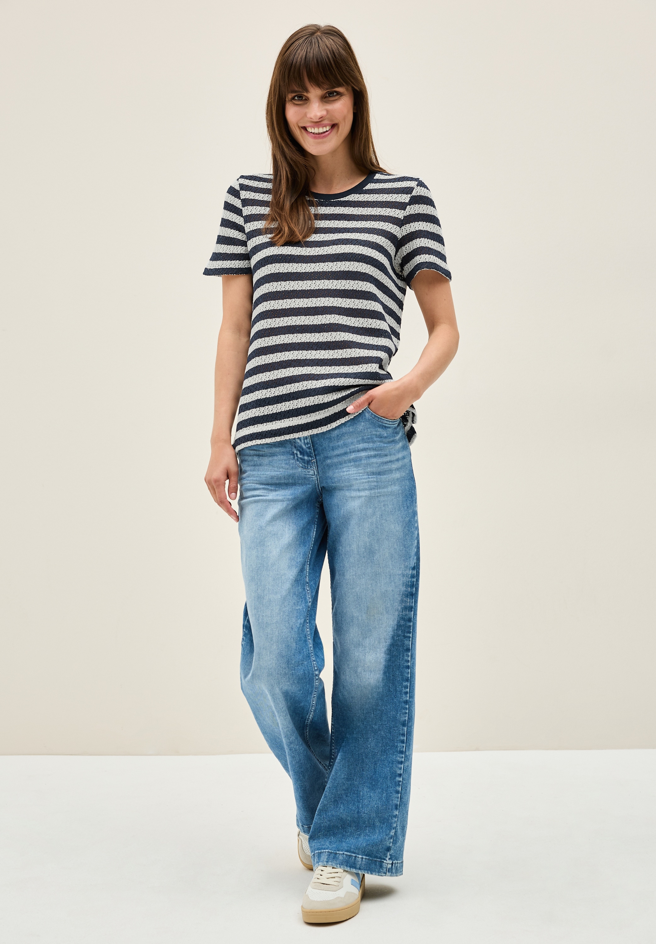 Cecil T-Shirt, im soften Baumwoll-Mix