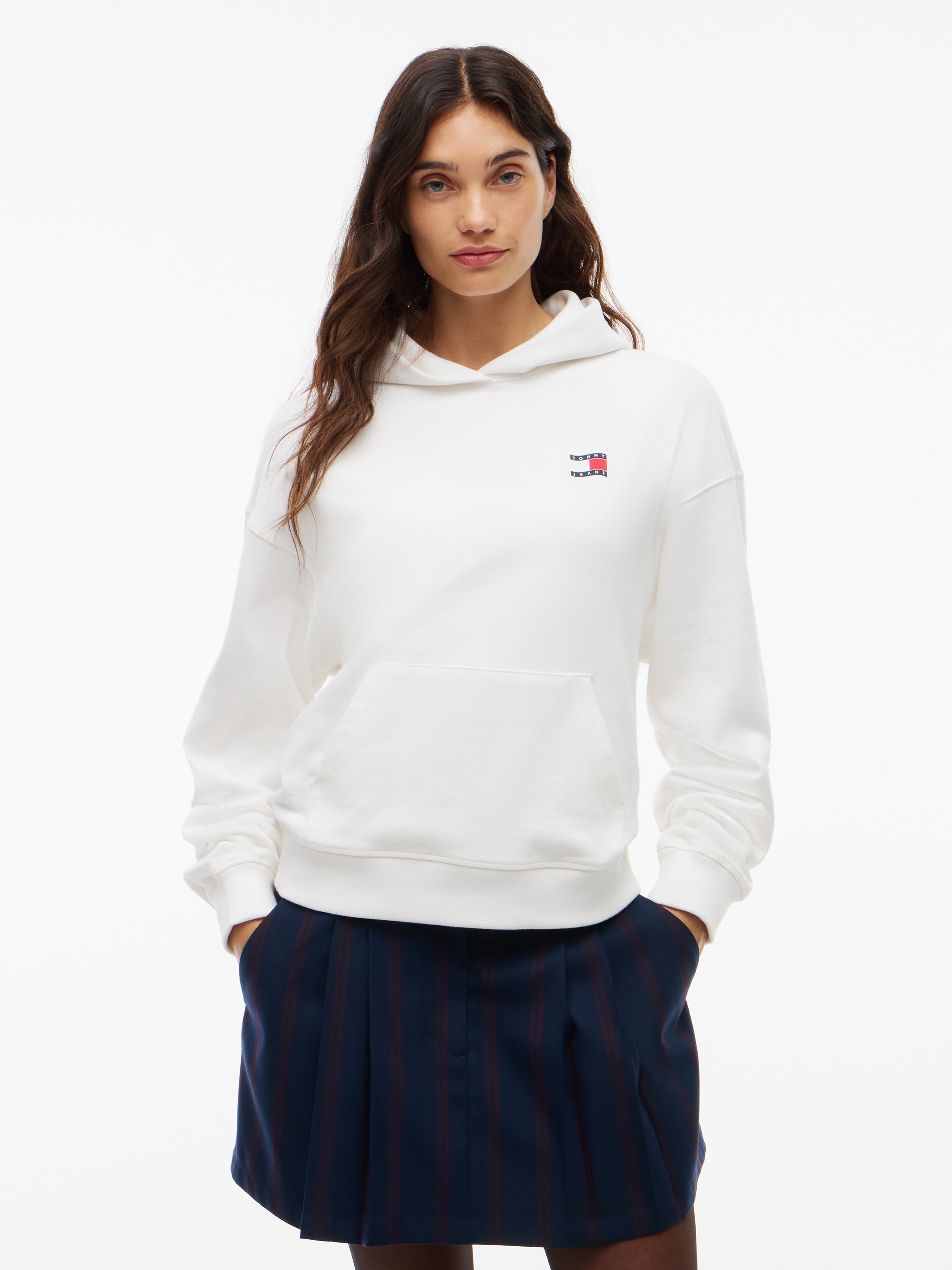 Tommy Jeans Kapuzensweatshirt »TJW BXY ARCH WAVY FLAG HOOD EXT«, Baumwolle
