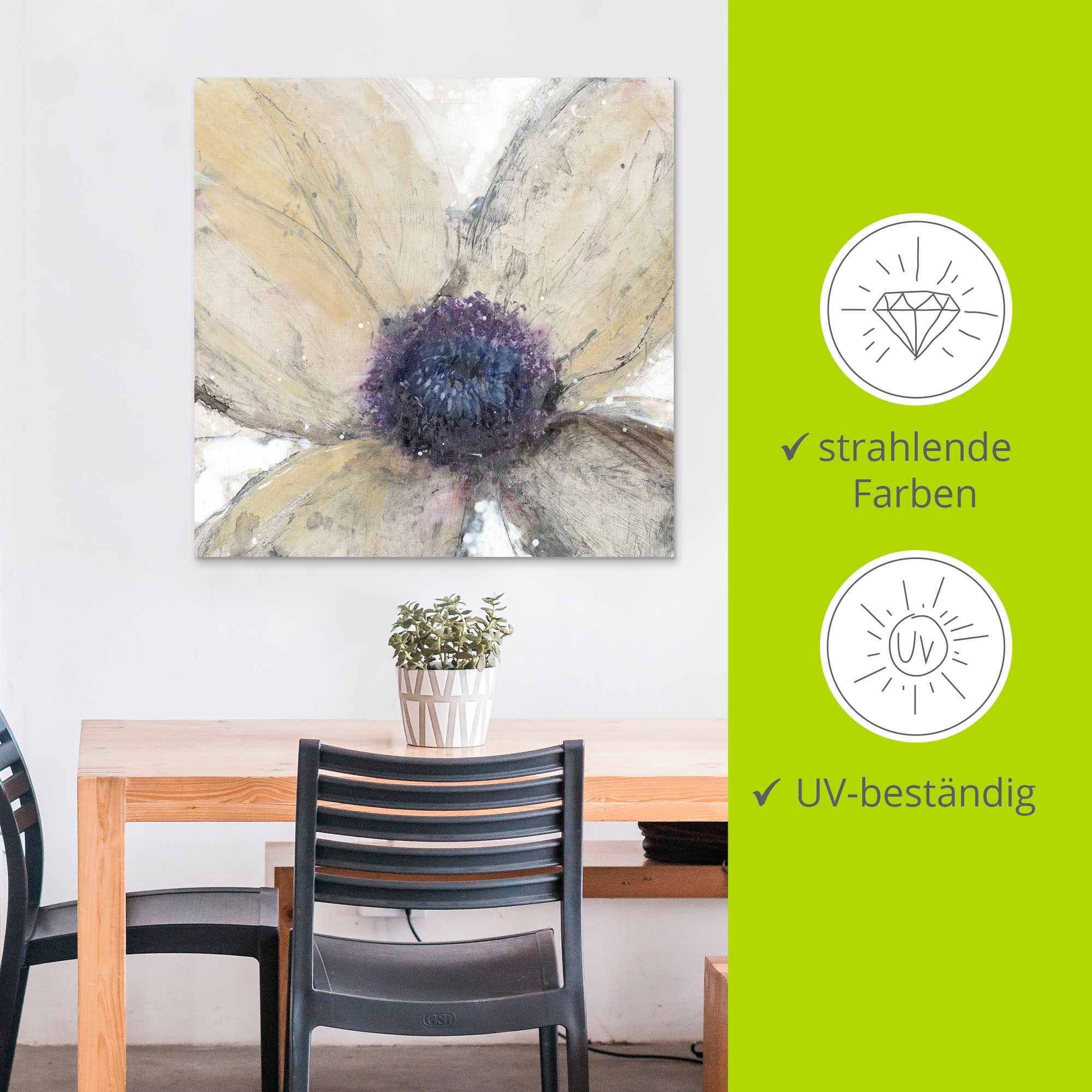 Artland Wandbild »Blumenfluss I«, Blumen, (1 St.), als Alubild, Outdoorbild, Leinwandbild in verschied. Größen