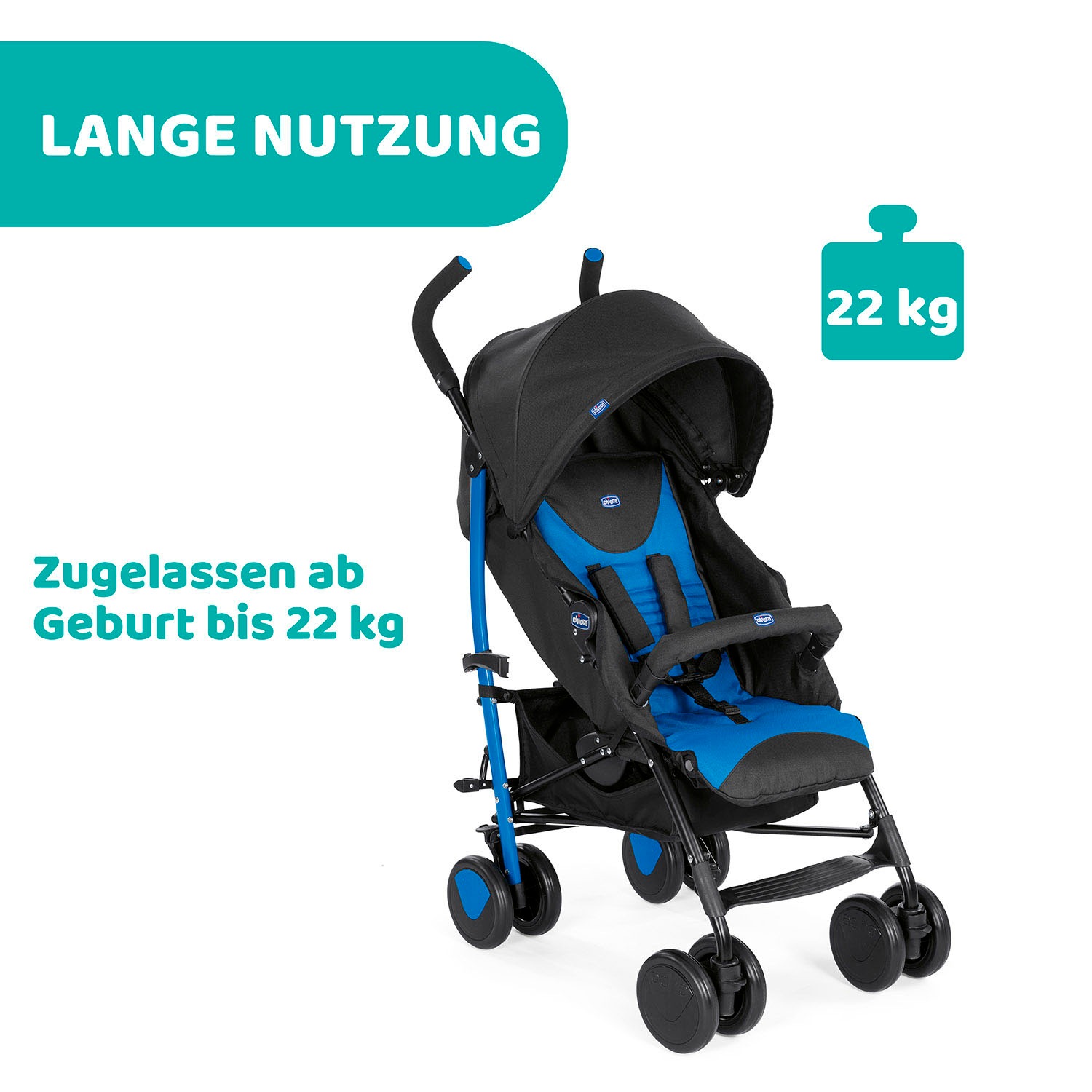 Chicco Kinder-Buggy »Echo, Mr Blue«, mit Frontbügel;