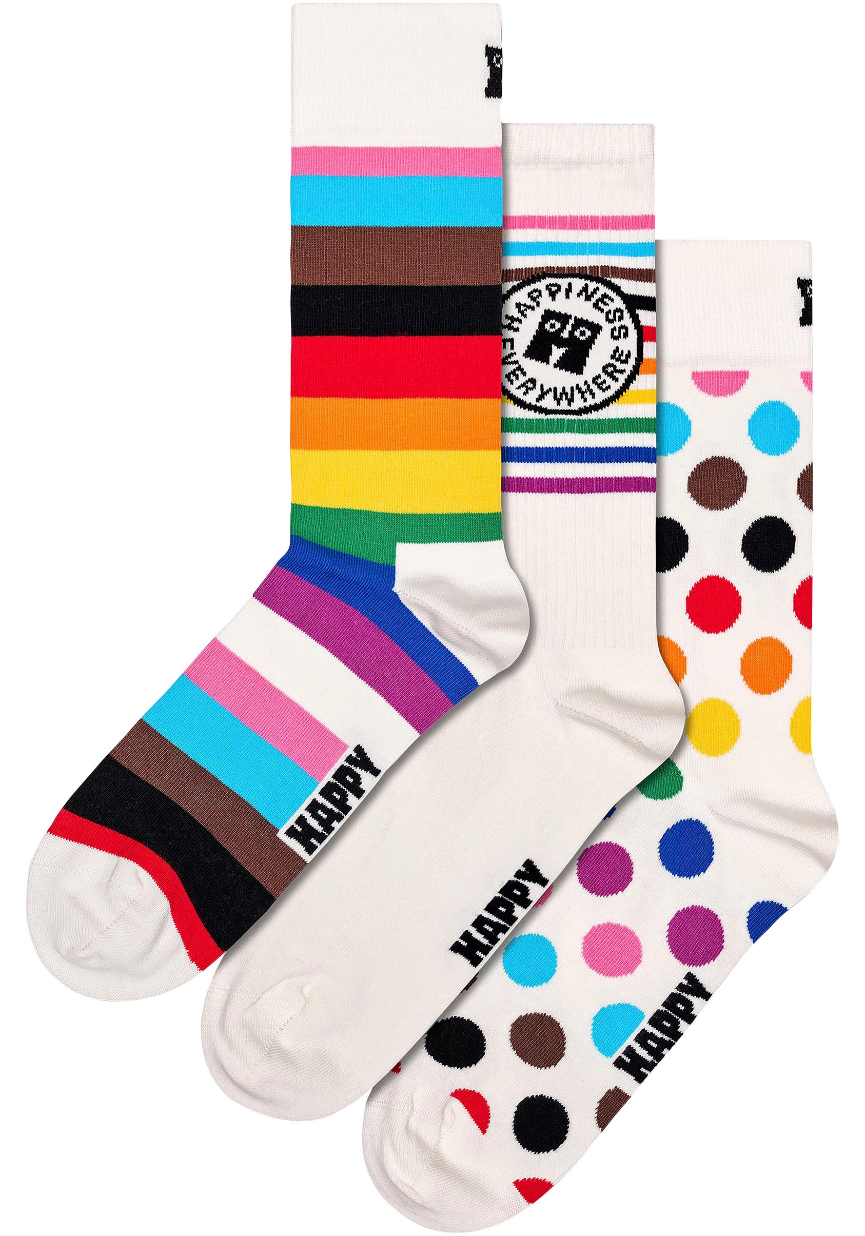 Happy Socks Socken, (3 Paar), Pride Socks Gift Set