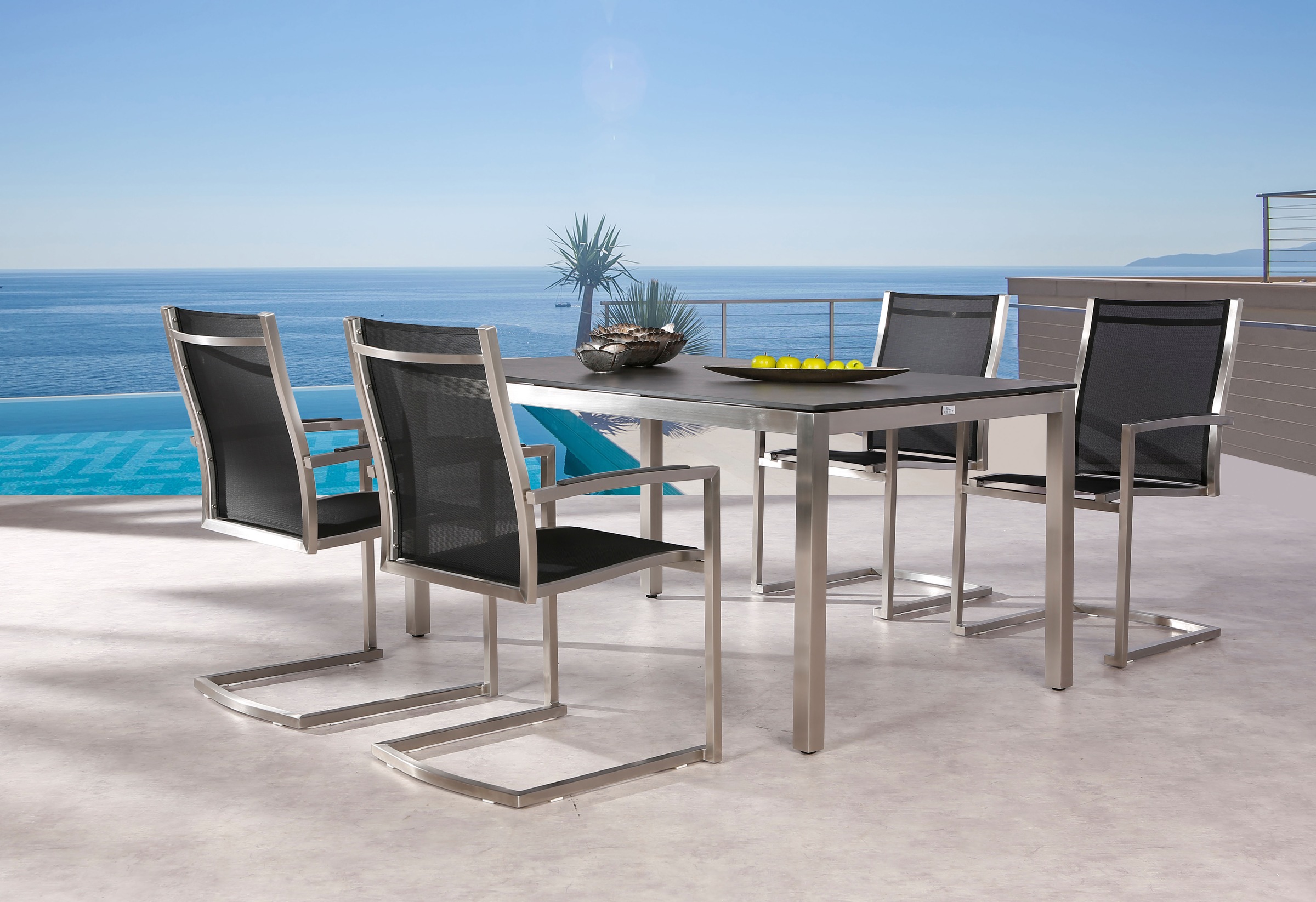 Best Gartenstuhl "Marbella" () 1 Stk. Freischwing Stuhl günstig online kaufen