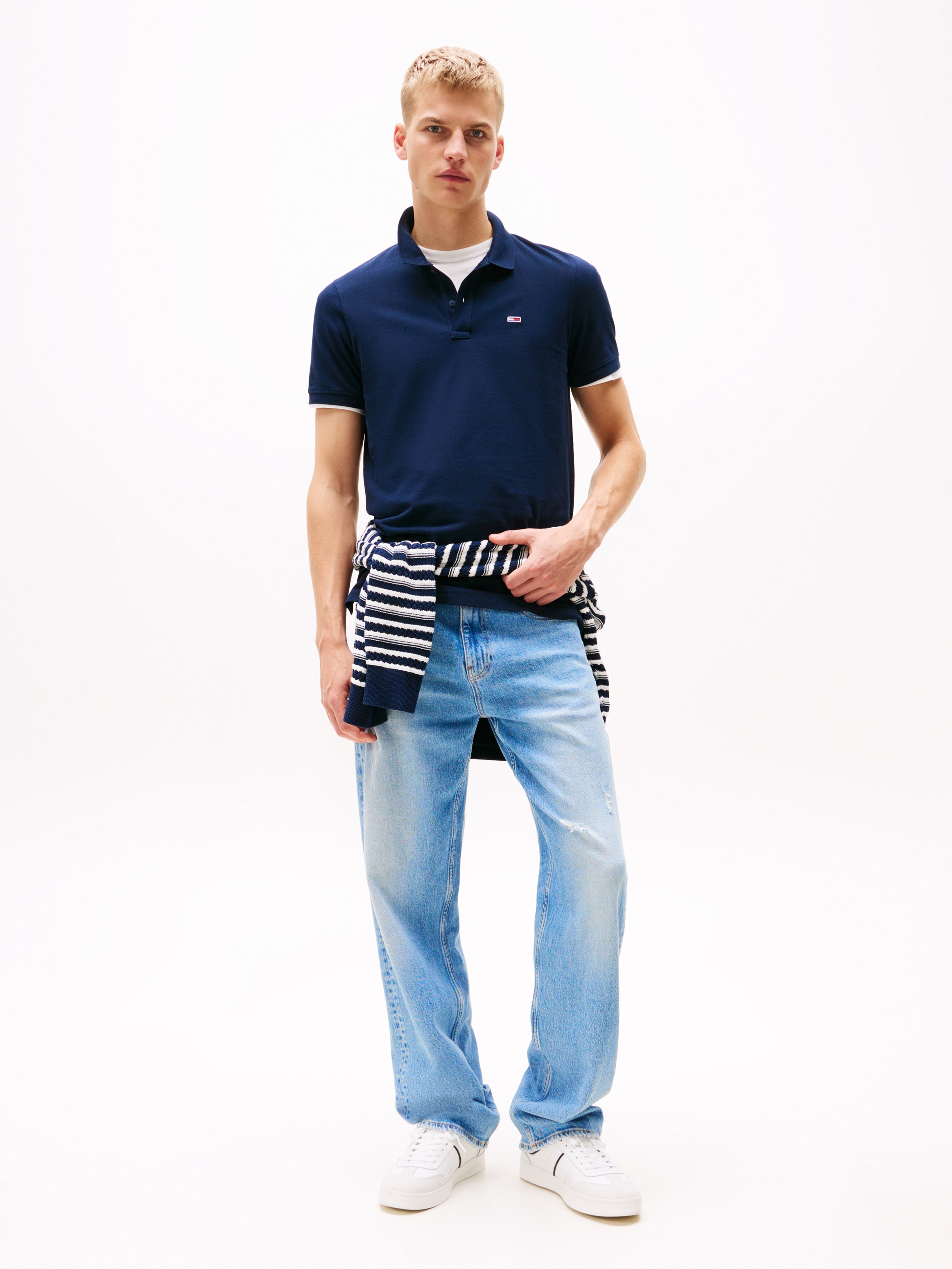 Tommy Jeans Poloshirt »TJM SLIM PLACKET POLO EXT«