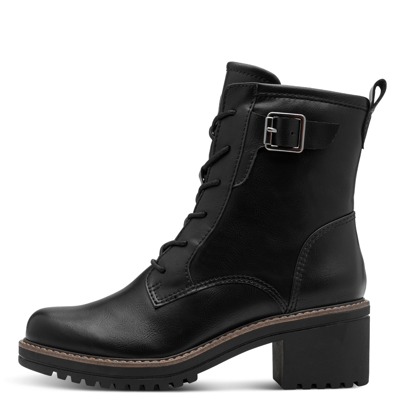 MARCO TOZZI Winterboots, Blockabsatz, Schnürboots, Stiefelette mit Kontrast günstig online kaufen