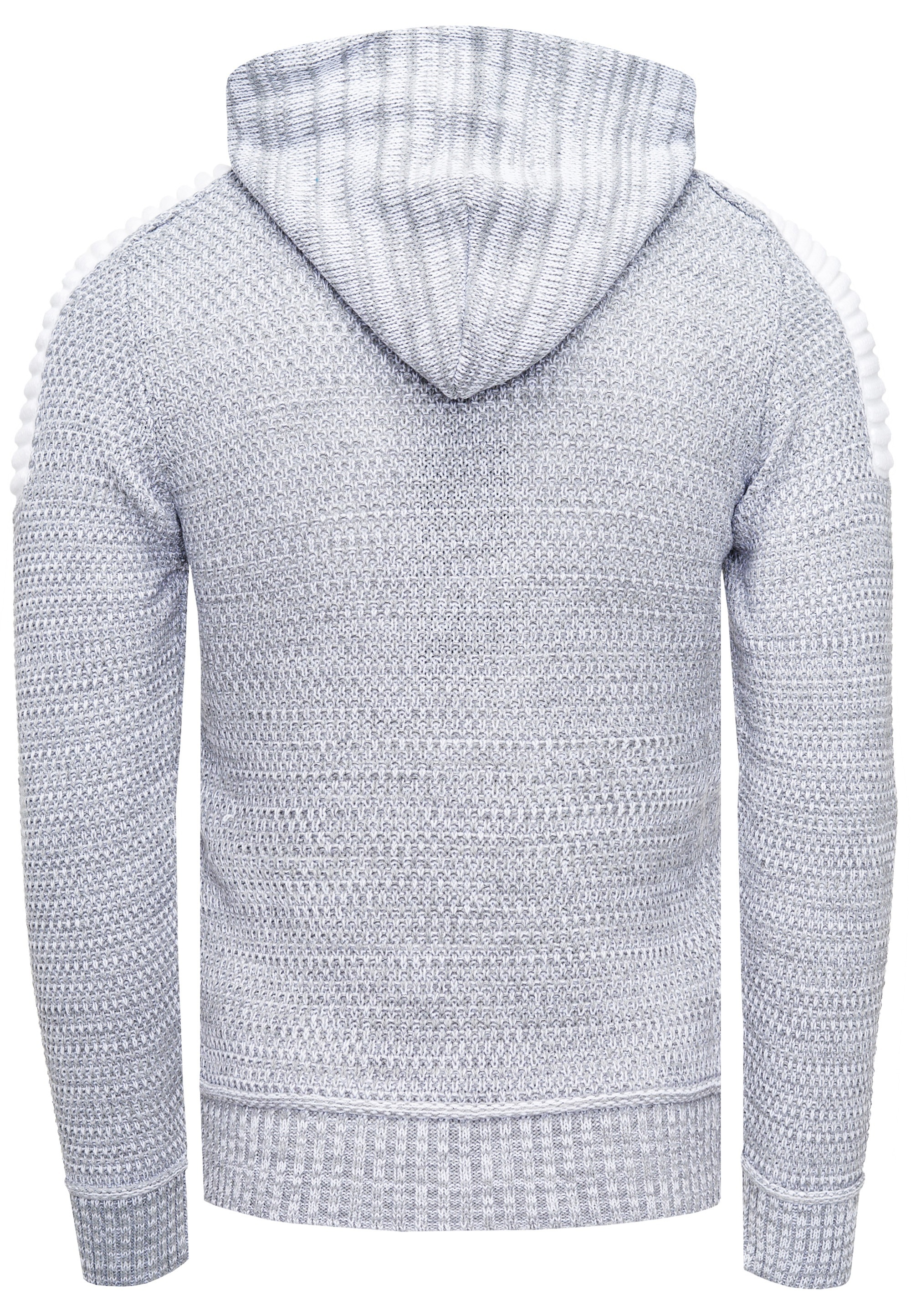 Rusty Neal Kapuzensweatshirt »Knitwear«, mit praktischem Reißverschluss