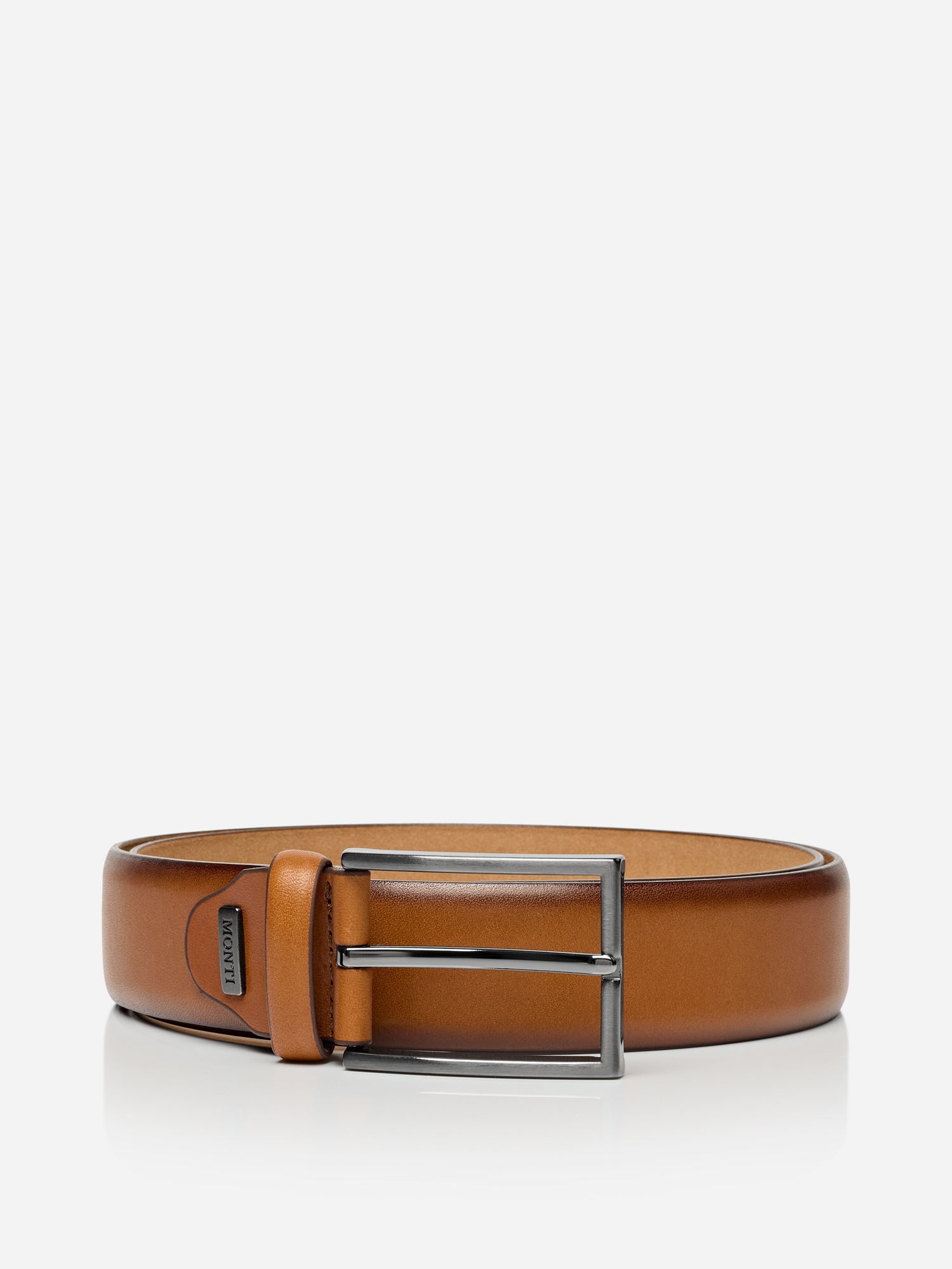 MONTI Ledergürtel "BORDEAUX" leicht matt, elegant, mit Logo günstig online kaufen