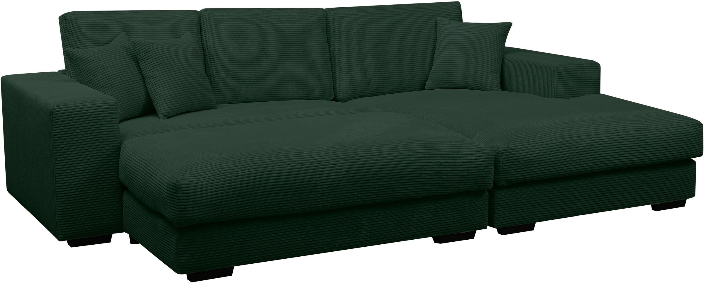 WERK2 Polstergarnitur "Eden L-Form + Hocker. Mega Couch Breite 286cm, Cord" günstig online kaufen