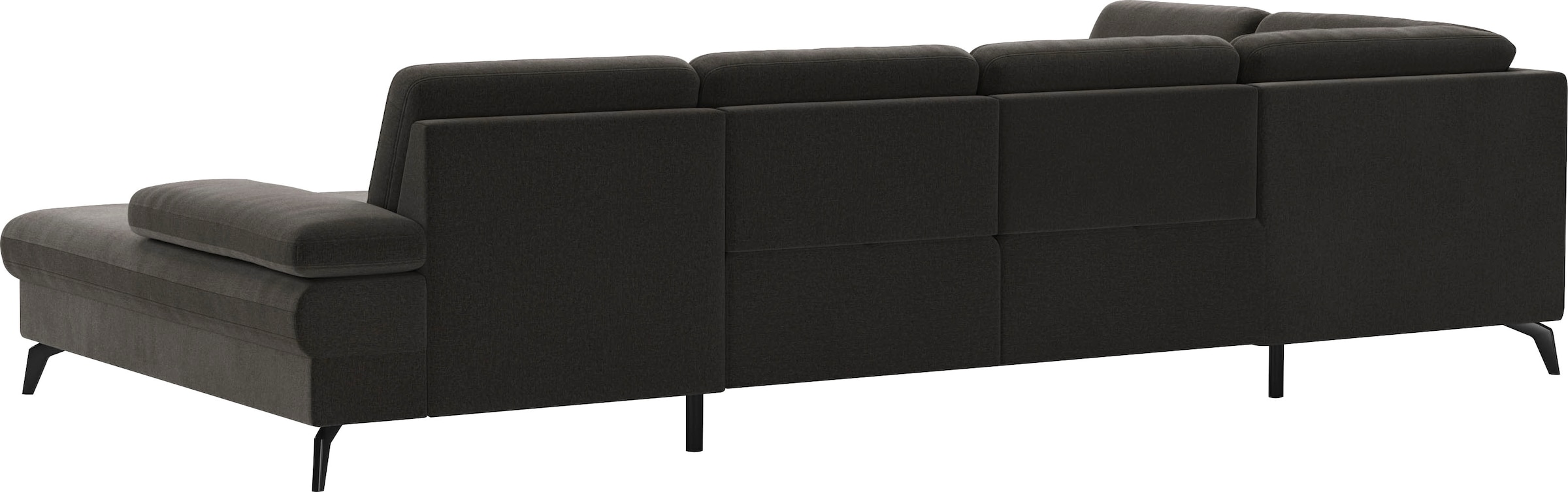 sit&more Wohnlandschaft »Morris U-Form, inkl. Sitztiefenverstellung«, wahlweise mit Armteilverstellung, Bettfunktion & Bettkasten