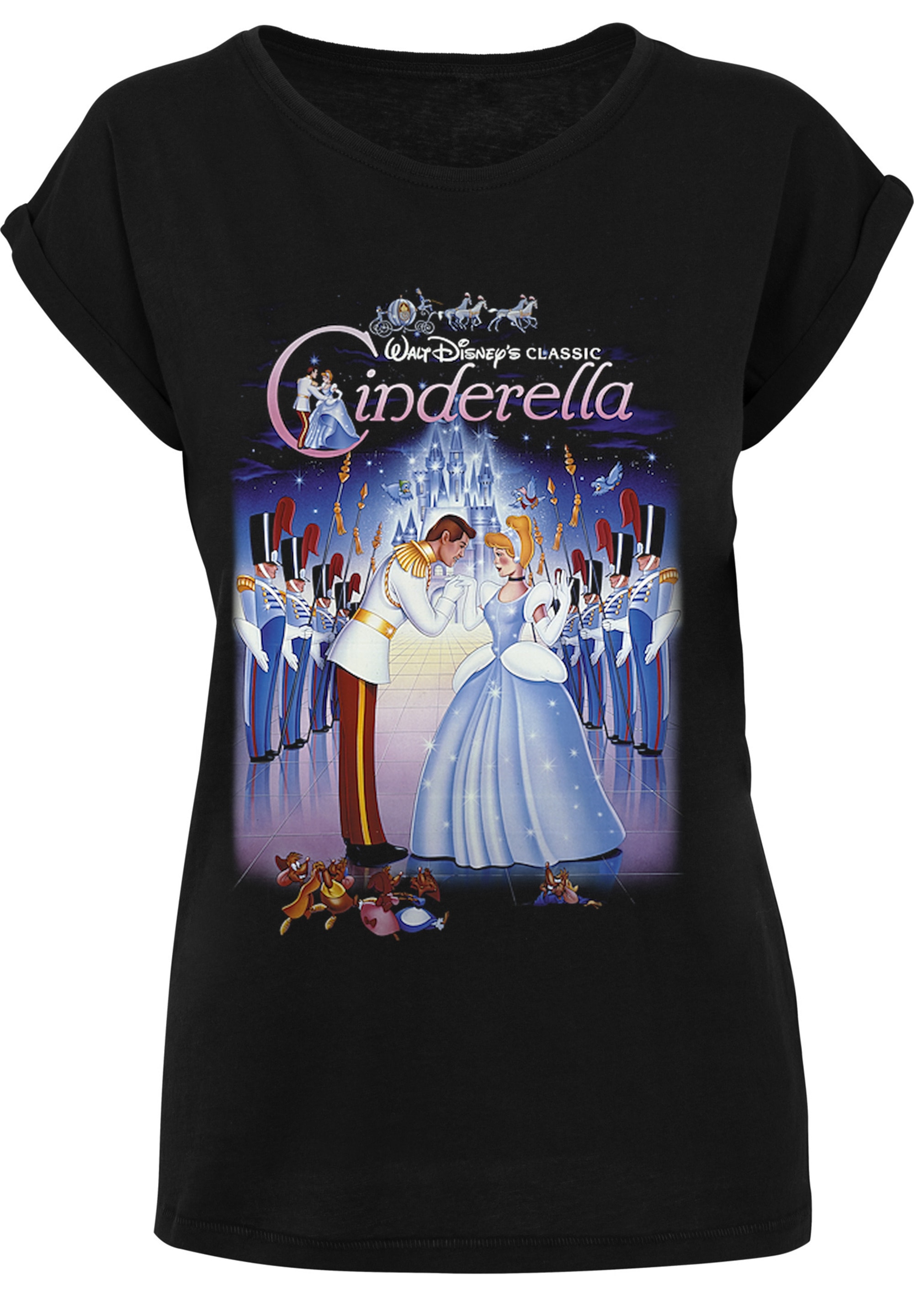 F4NT4STIC T-Shirt »Disney Cinderella Aschenputtel Collage Poster«, Print