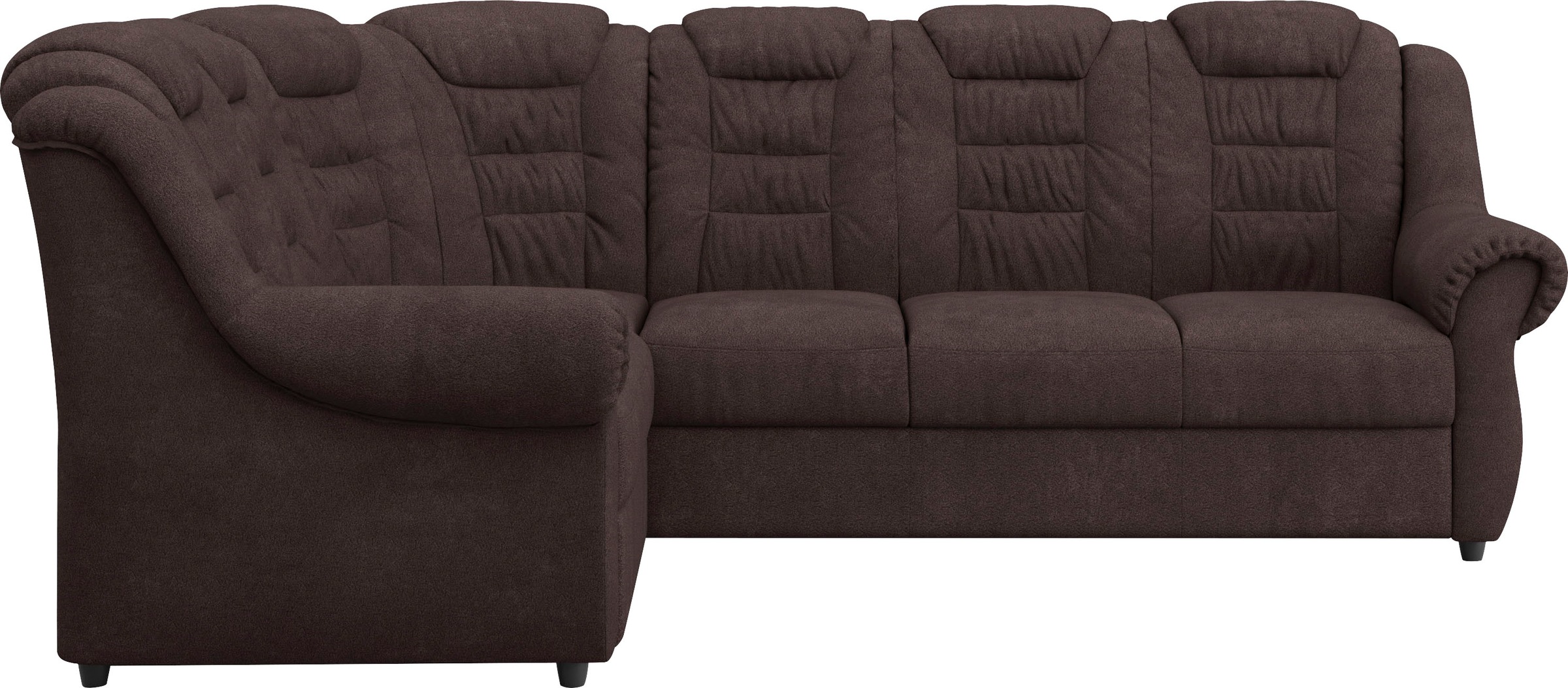 Home affaire Ecksofa »Boston L-Form«, mit hoher Rückenlehne, wahlweise mit Bettfunktion & Stauraum