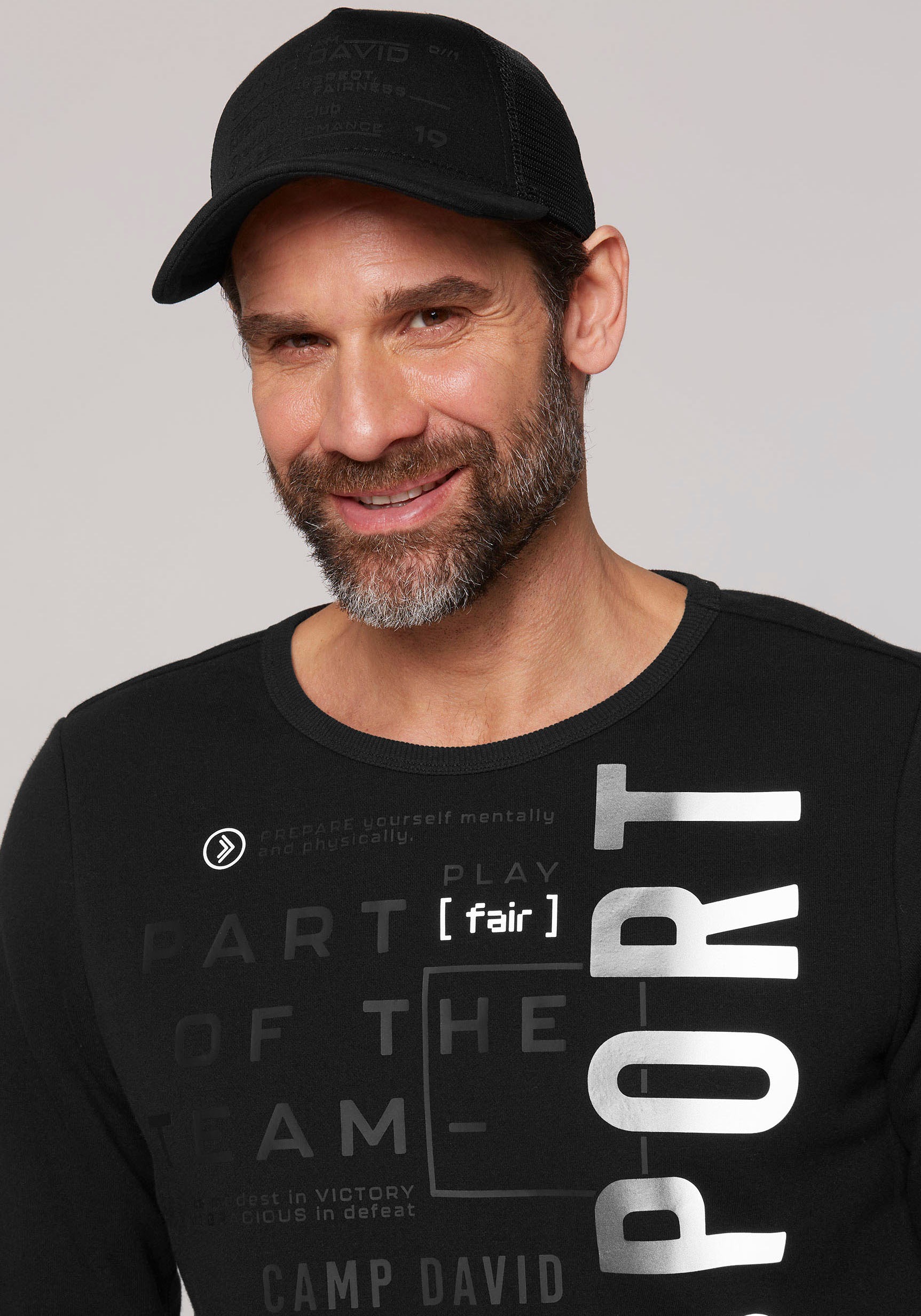 Thumbnail - CAMP DAVID Sweatshirt, mit Schriftzügen