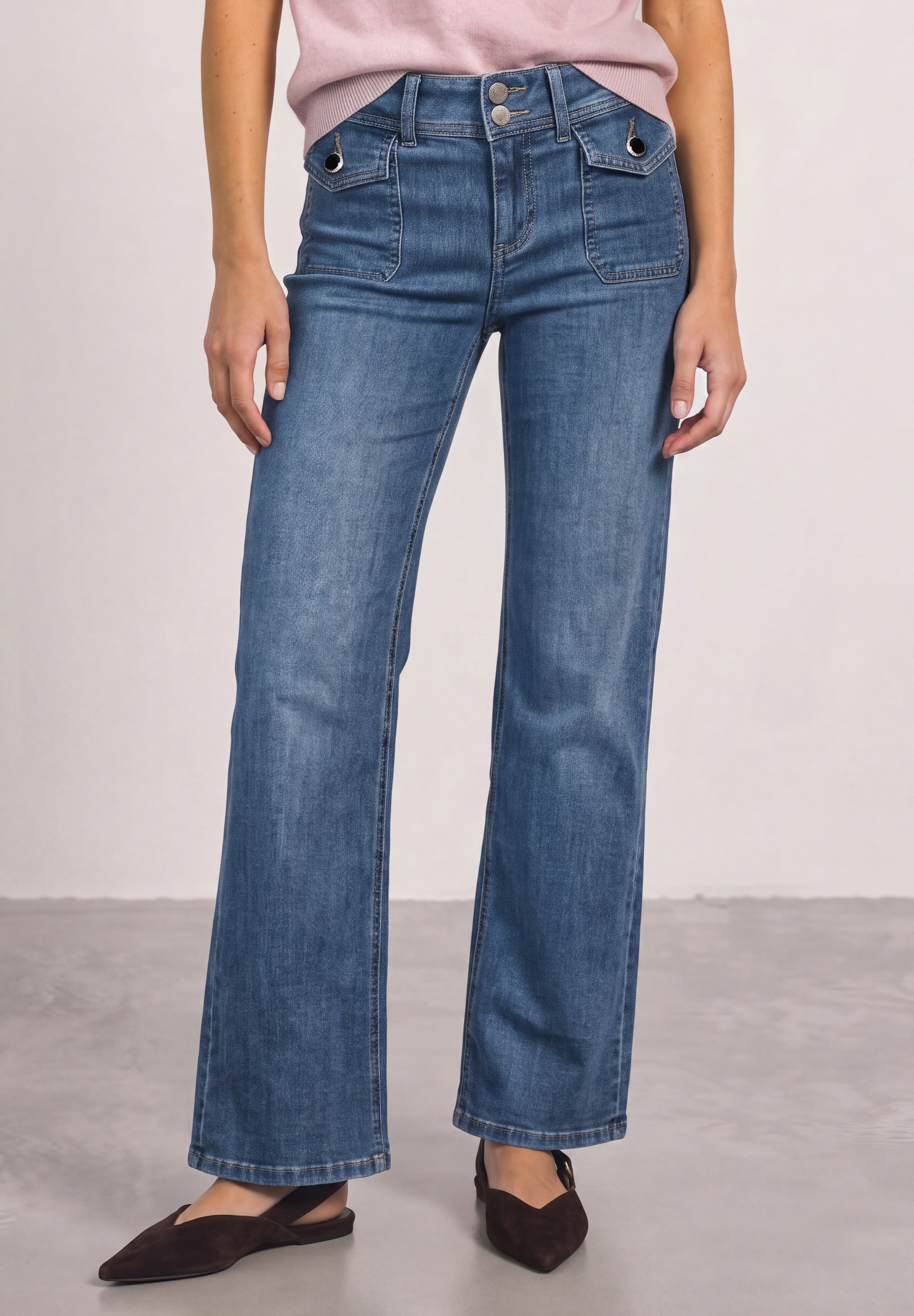 STREET ONE Comfort-fit-Jeans Middle Waist