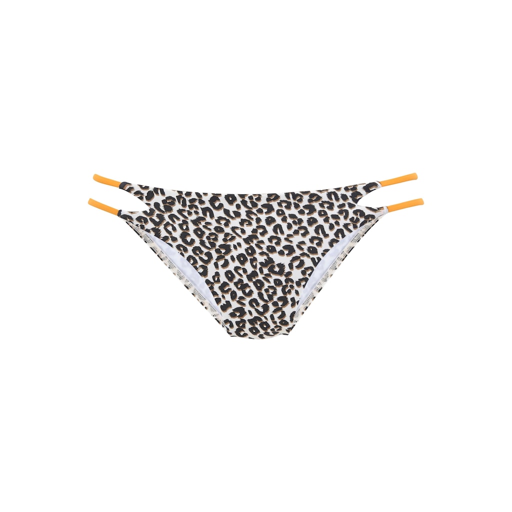 Marken Buffalo Buffalo Bikini-Hose »Kitty«, mit seitlichen Zierbändern braun-bedruckt