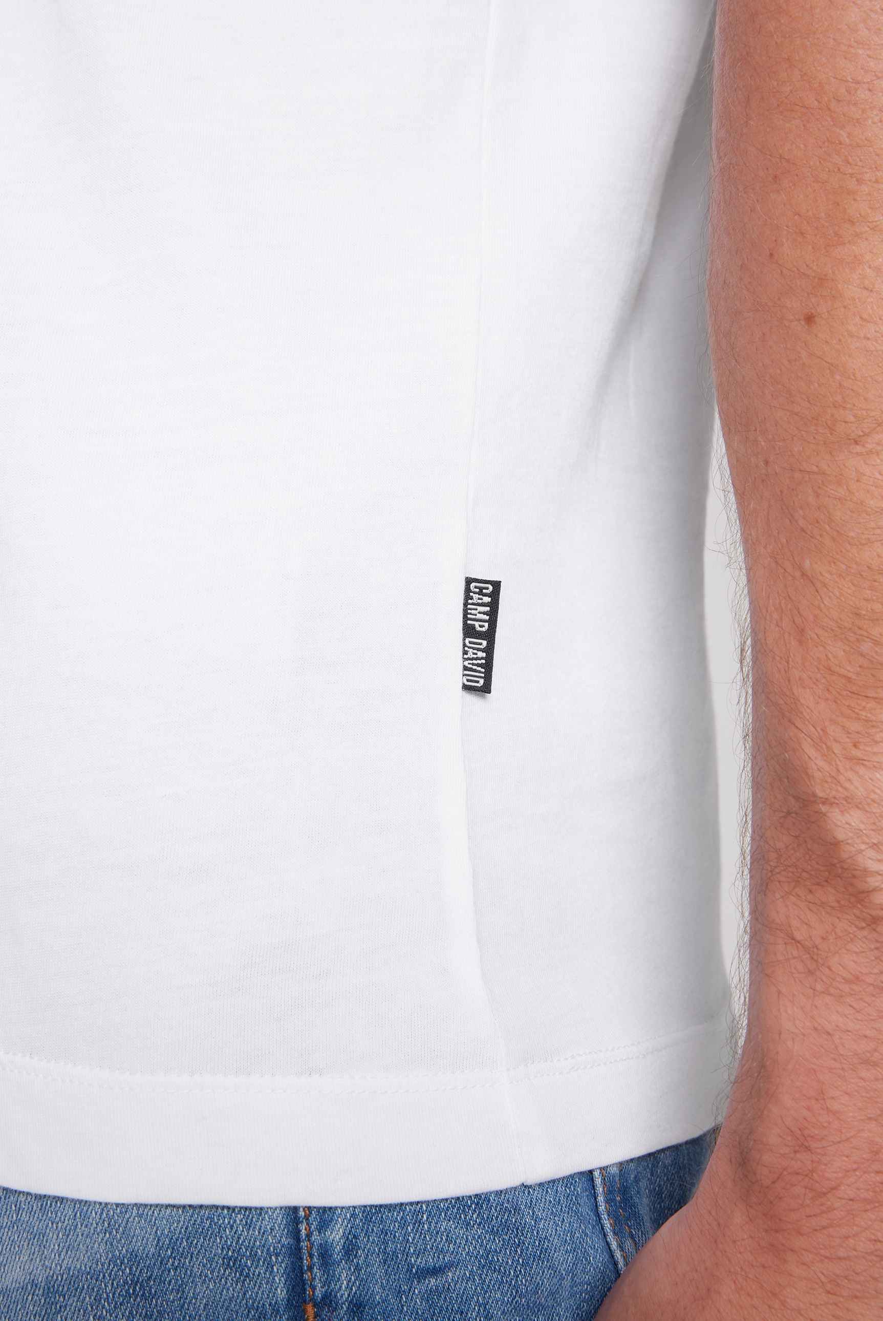 CAMP DAVID Rundhalsshirt, aus Baumwolle