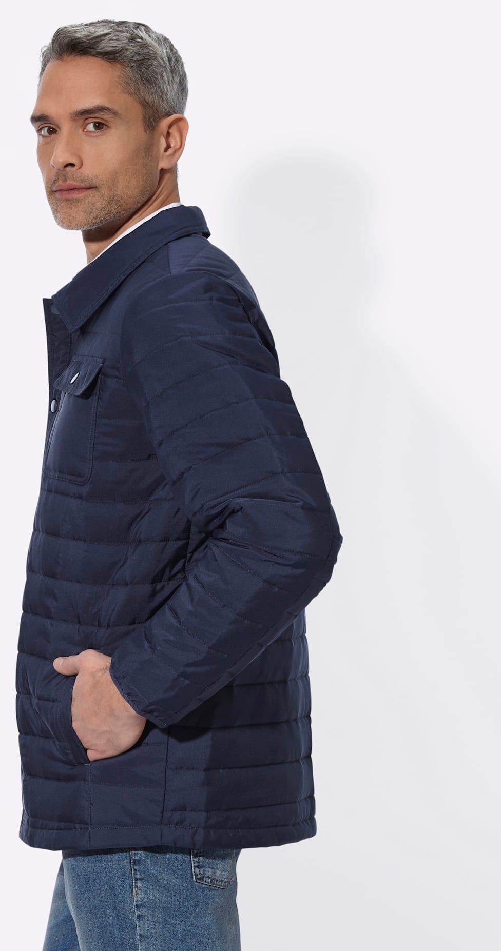 Classic Steppjacke ohne Kapuze