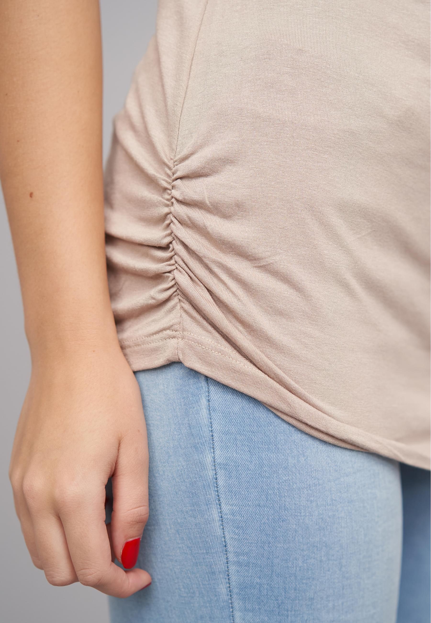 CLOUD 5IVE Klassische Bluse »CLOUD 5IVE Top im Wasserfall-Design mit Spitze am Rücken«