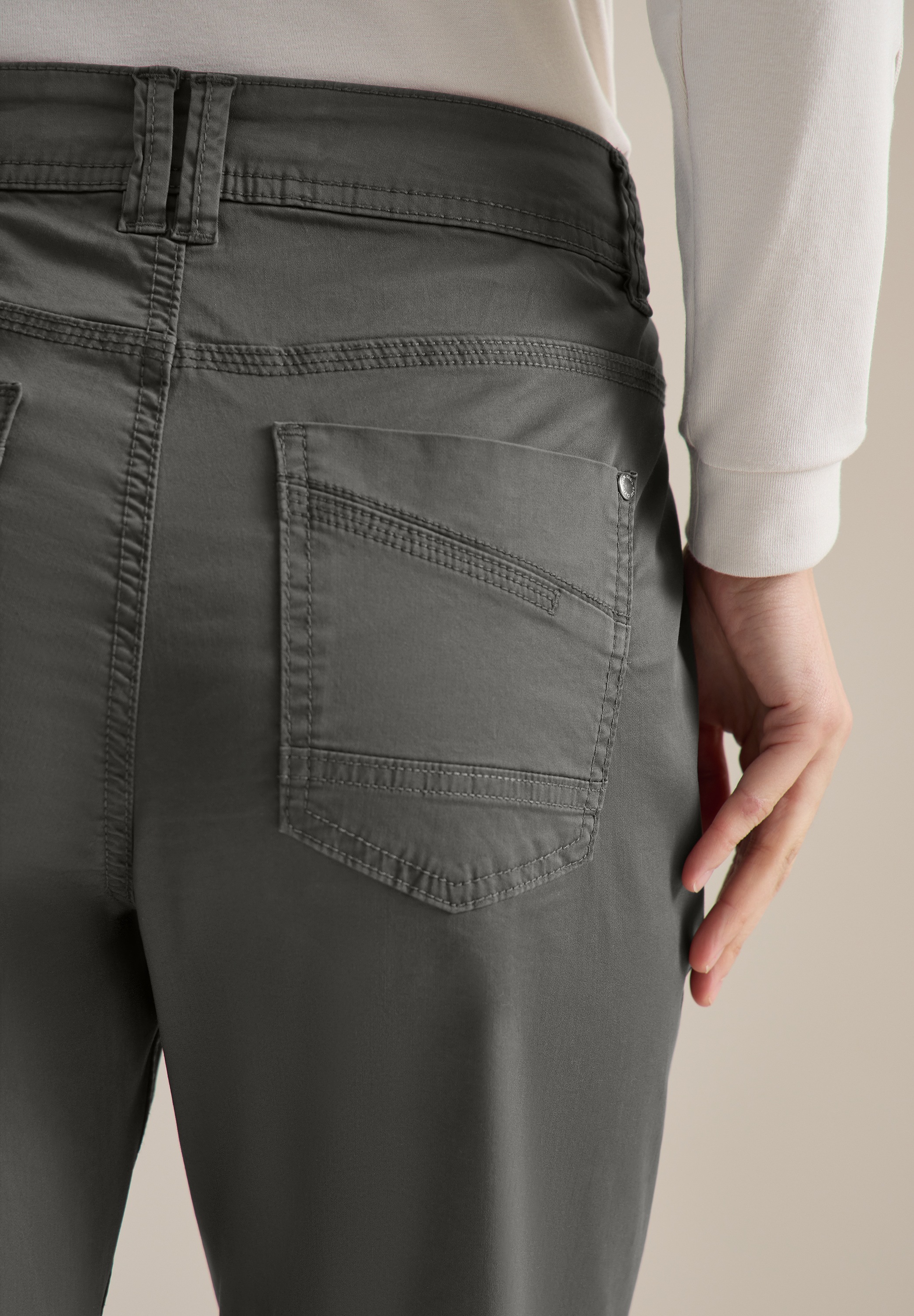Cecil Scarlett 5-Pocket Trousers Clear Khaki 29 5