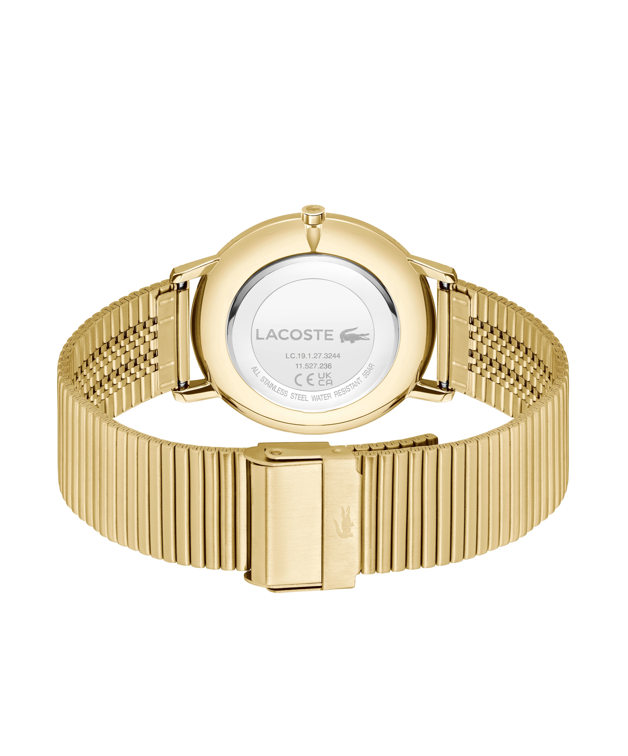 Lacoste Quarzuhr »CROCORIGIN«, Armbanduhr, Herrenuhr, Edelstahlarmband, analog