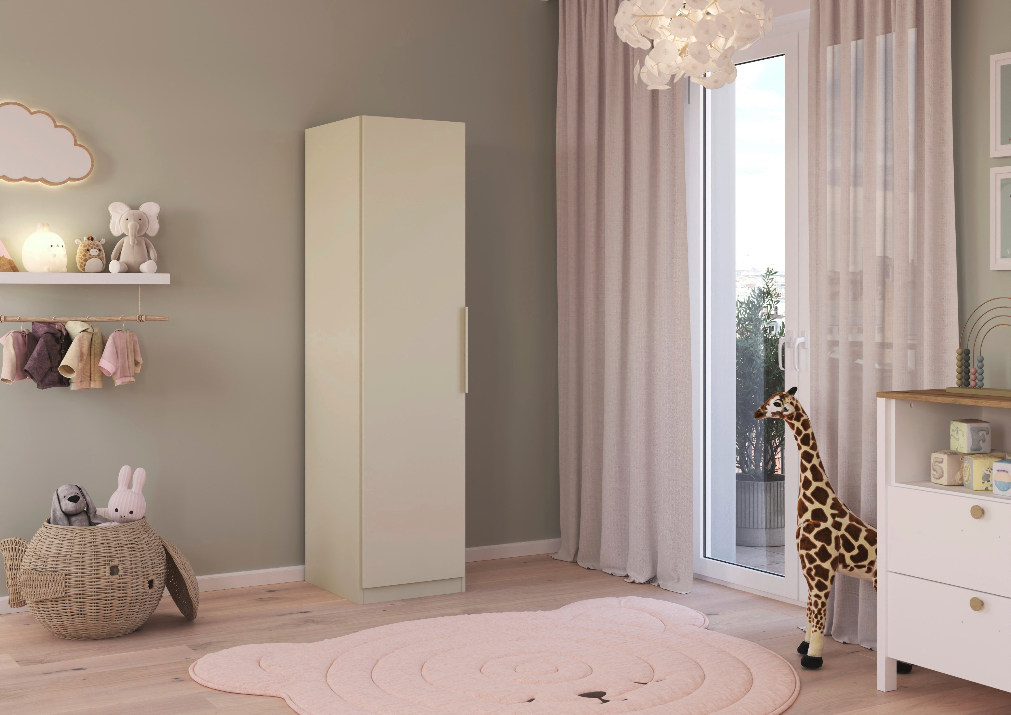 rauch "Schrank Möbel Schlafzimmer Garderobe Kinderzimmer WELTNEUHEIT TYNDA" PATENTIERTES SCHNELLMONTAGESYSTEM, Soft-Close-Funktion MADE IN GERMANY