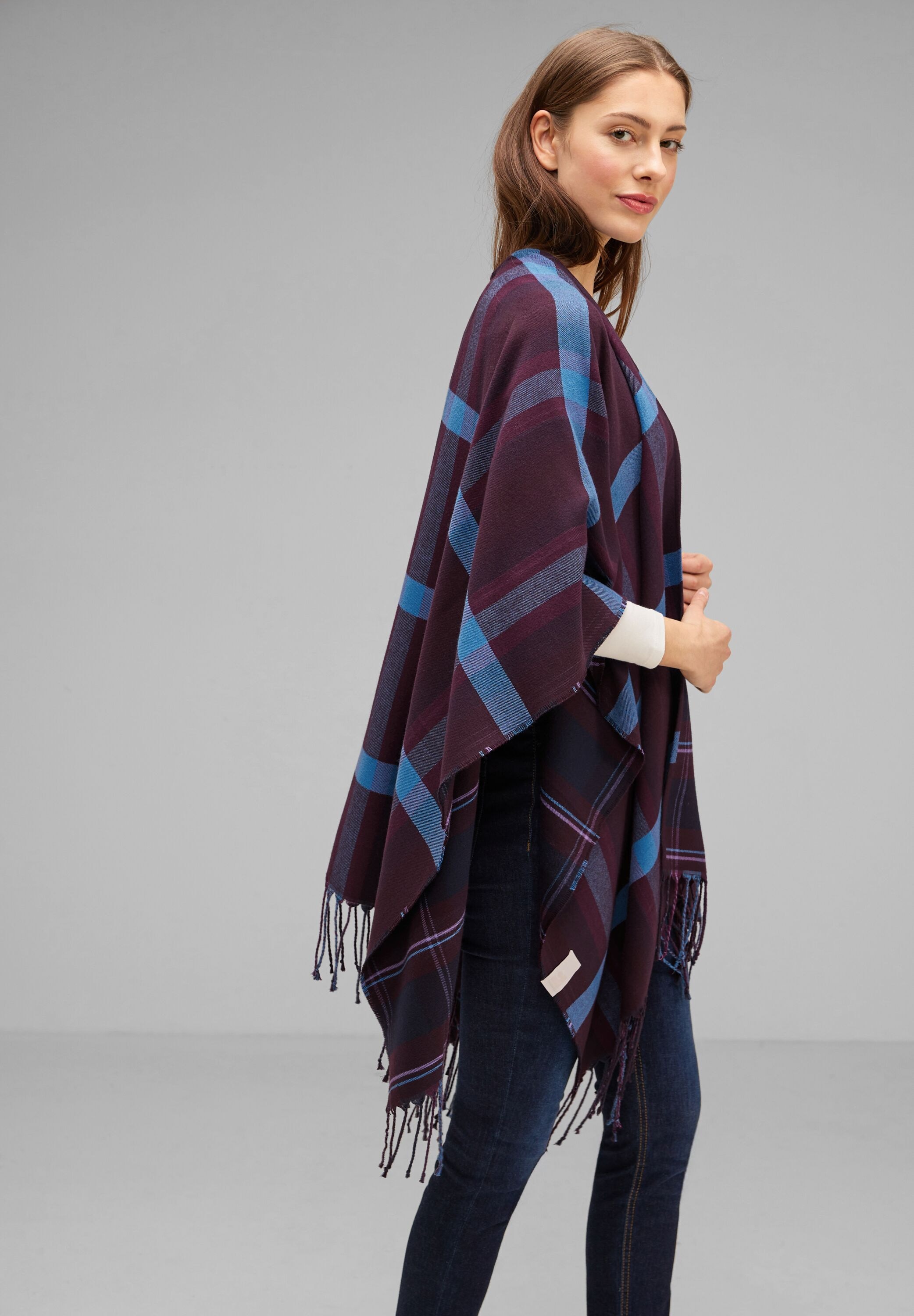 STREET ONE Strickponcho, im Multicolour Look günstig online kaufen